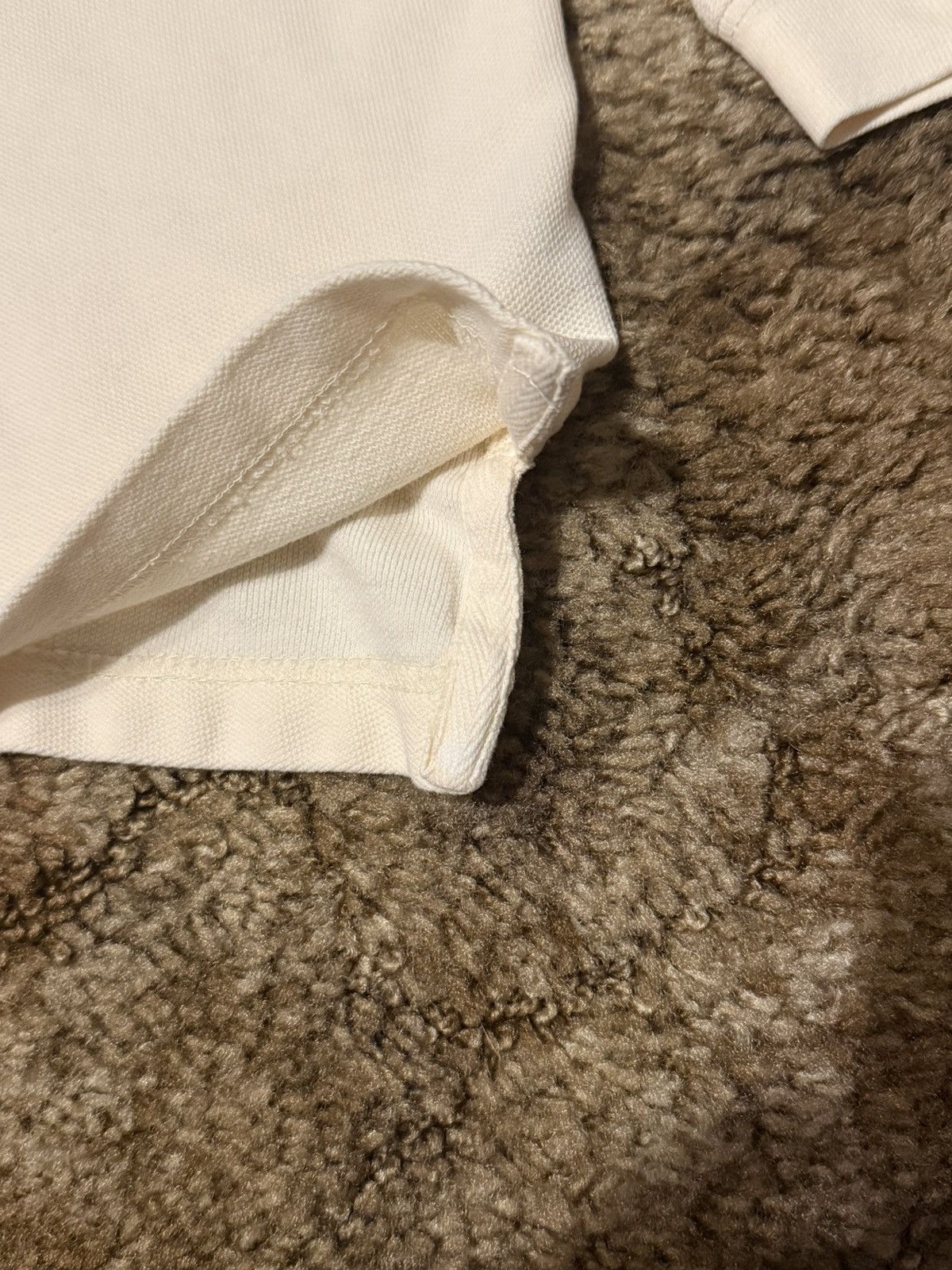 Guess Vintage Guess Small Logo Long Sleeve Polo Cream Large Size US L / EU 52-54 / 3 - 4 Thumbnail