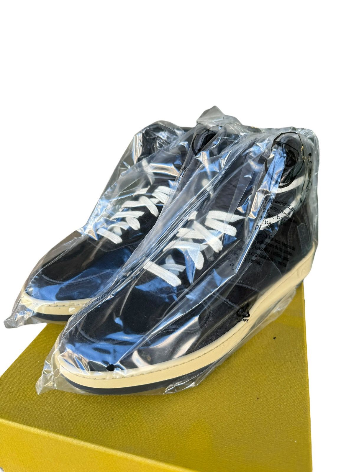 Rhude $595 Pony Hair Rhecess Vintage Distressed Hi Sneaker Leather Size US 9 / EU 42 - 5 Thumbnail