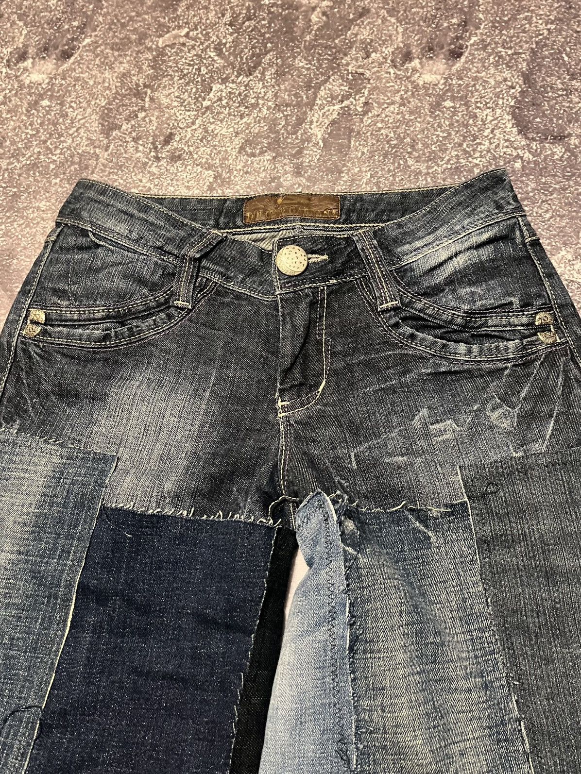 Dolce & Gabbana × If Six Was Nine × Vintage RARE rework vintage Dolce&Gabbana patchwork jeans Y2K Size US 30 / EU 46 - 7 Thumbnail