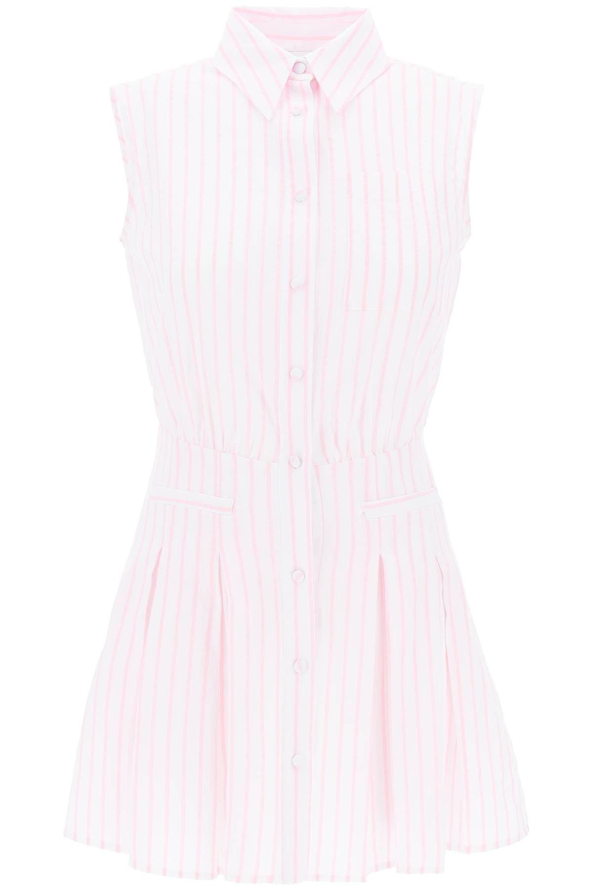 image of Mvp Striped Mini Chemisier Dress in Rosa, Women's (Size Small)