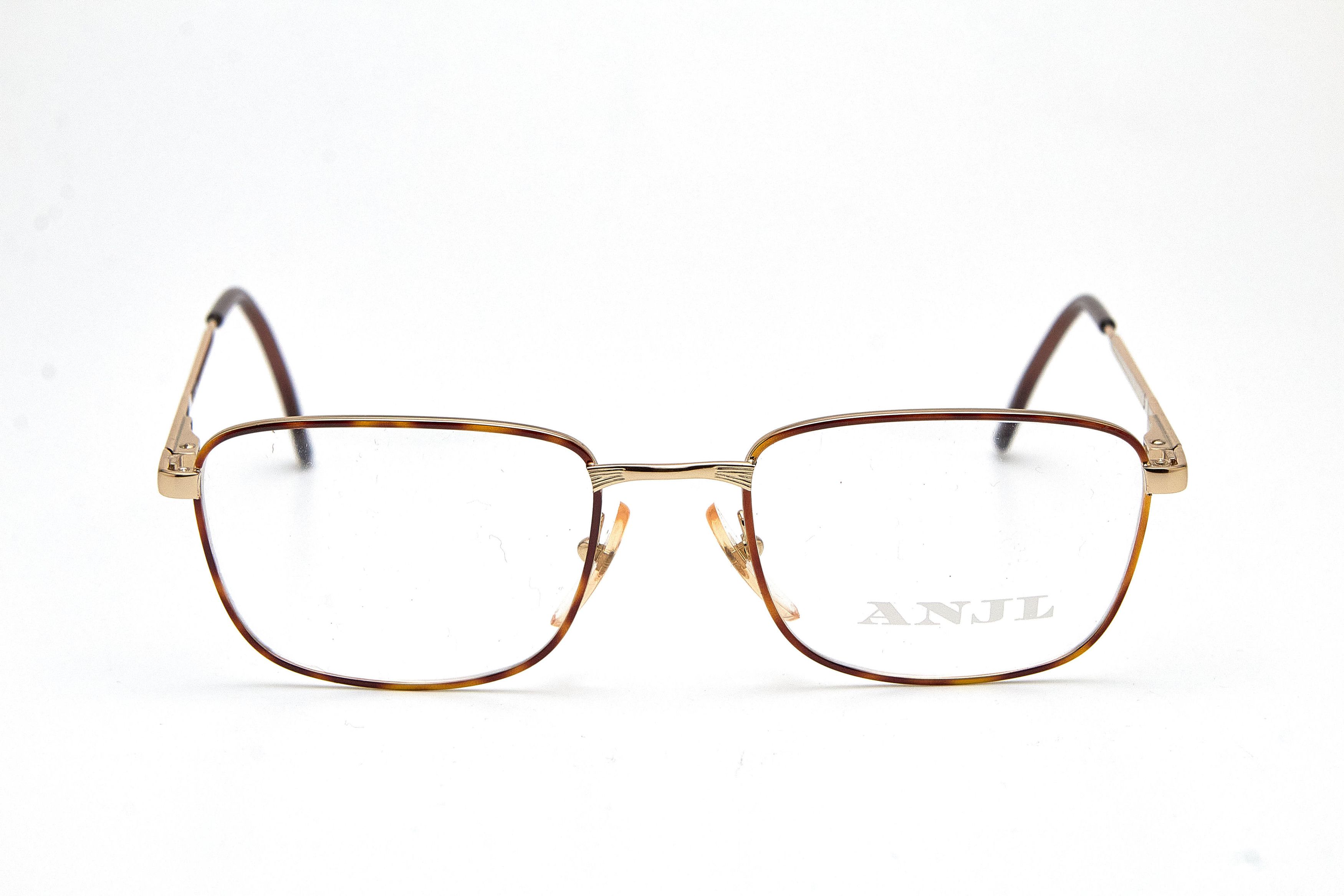 Vintage Old Money ANJL Gold Tortoise Rectangular Quiet Lux Specs Size ONE SIZE - 2 Thumbnail