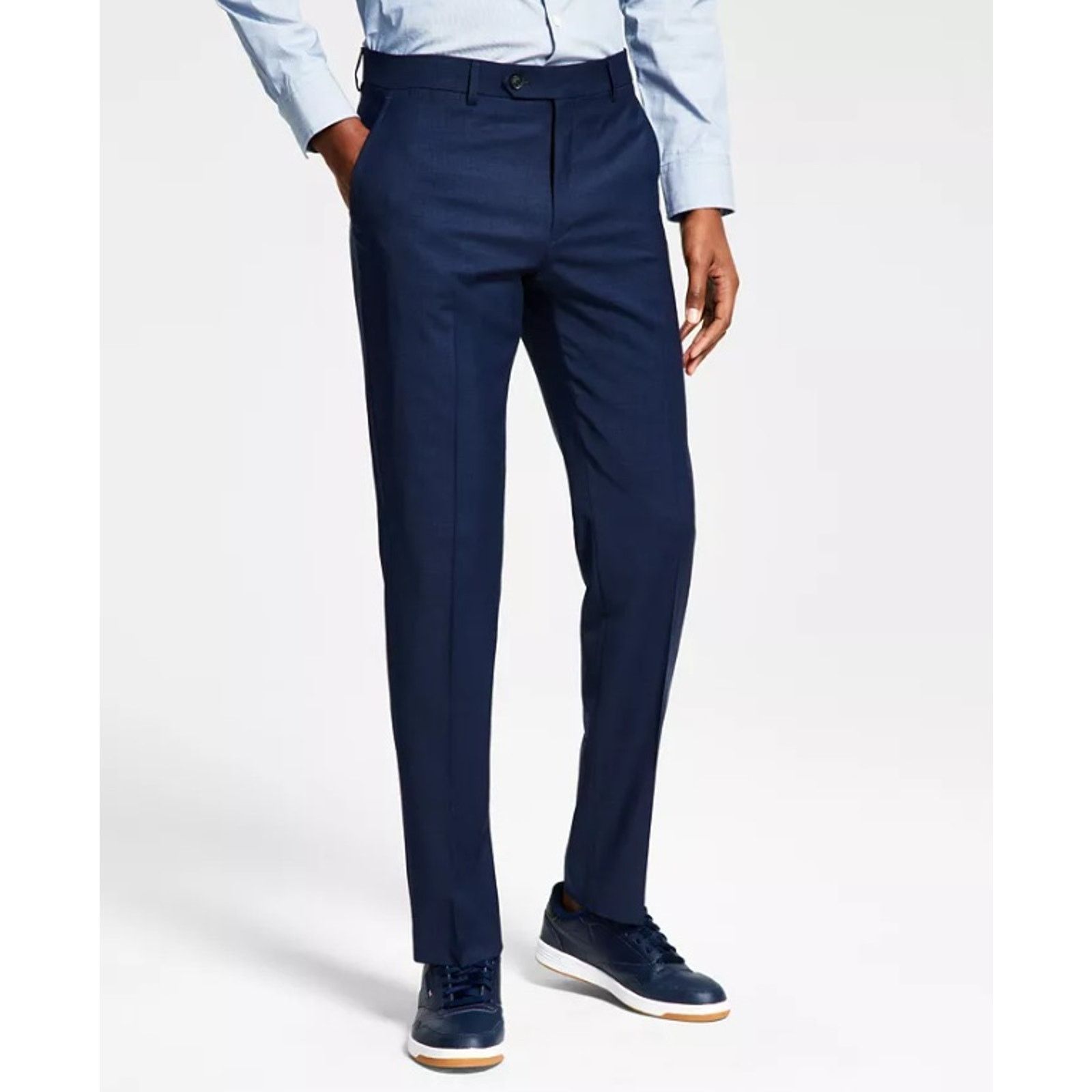 Tommy Hilfiger Tommy Hilfiger Men's Blue Wool TH-Flex Suit Pants Size 40x30 Size US 40 / EU 56 - 1 Thumbnail