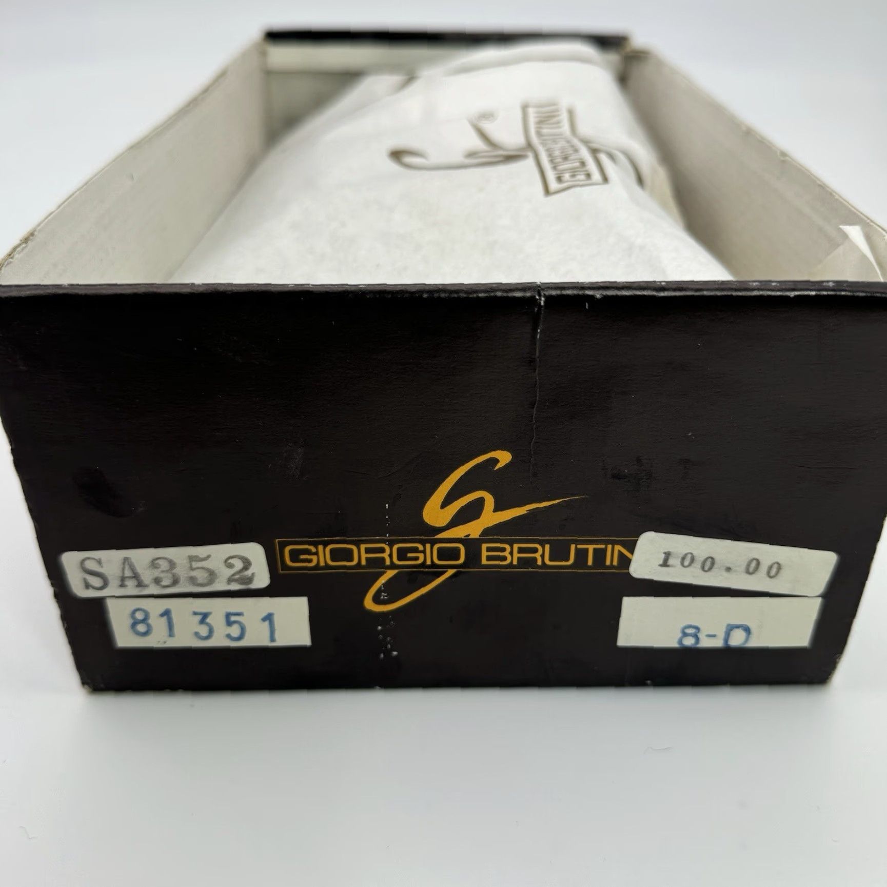 Vintage VTG Giorgio Brutini Layered Leather Loafers Dress Slip-On Brown 8D Men’s Shoes 90s MIAMI Brazil Box Included Size US 8 / EU 41 - 4 Thumbnail