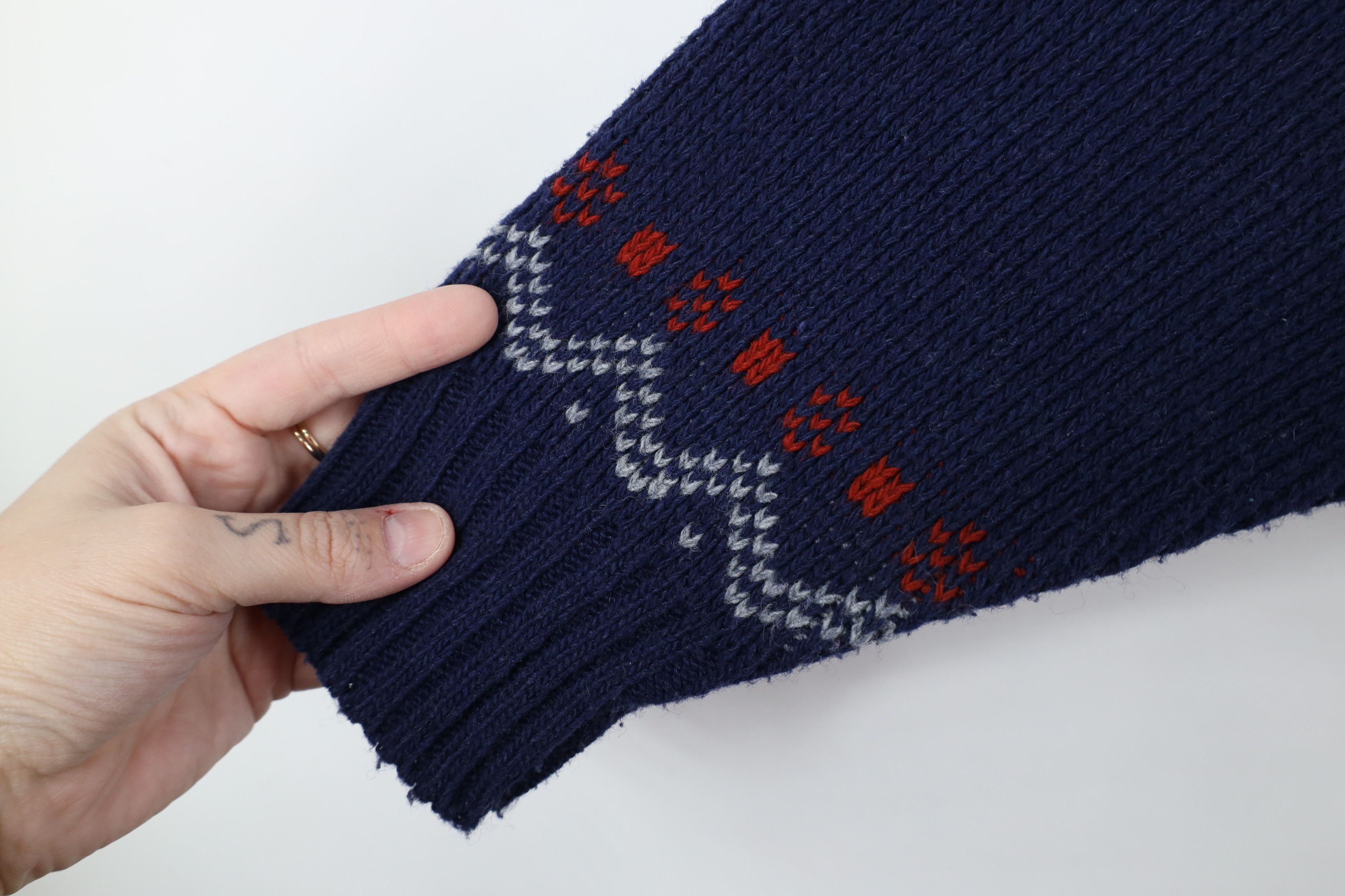 Vintage Vintage 90s Streetwear Snowflake Fair Isle Knit Sweater Size US M / EU 48-50 / 2 - 6 Thumbnail