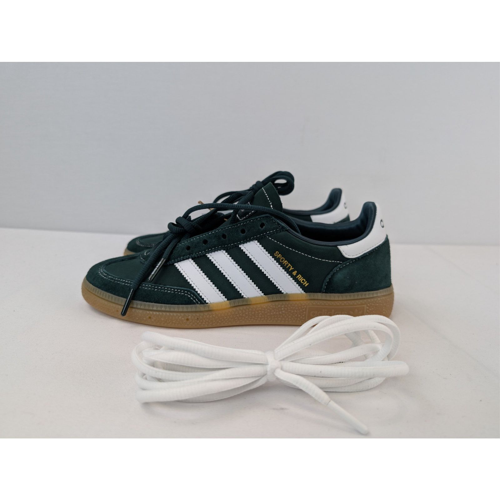 Adidas × Sporty & Rich o1rshd1 Handball Spezial x Sporty & Rich sneakers Dark Green Size US 12.5 / EU 45-46 - 10 Thumbnail