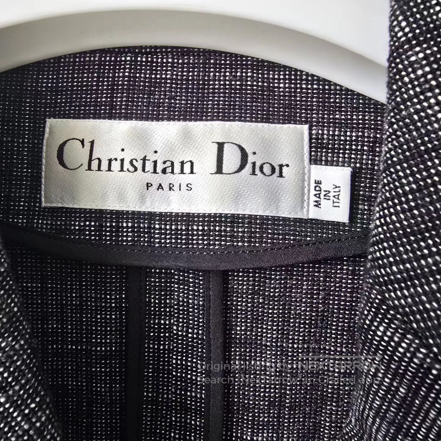 Dior Dior Women's Linen-Blend Double-Breasted Plaid Suit Jacket Size XS / US 0-2 / IT 36-38 - 3 Thumbnail