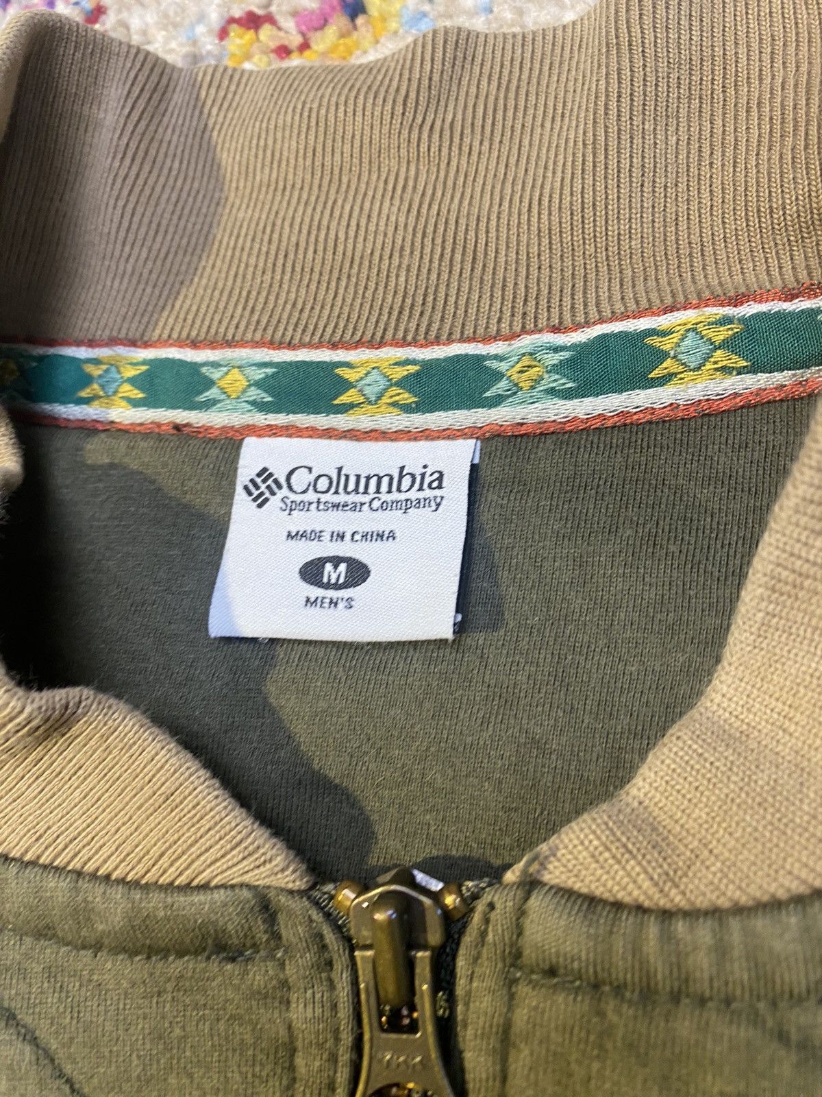 Columbia Columbia Classic Men's Olive Green Quilted Cotton Jacket Size US M / EU 48-50 / 2 - 5 Thumbnail