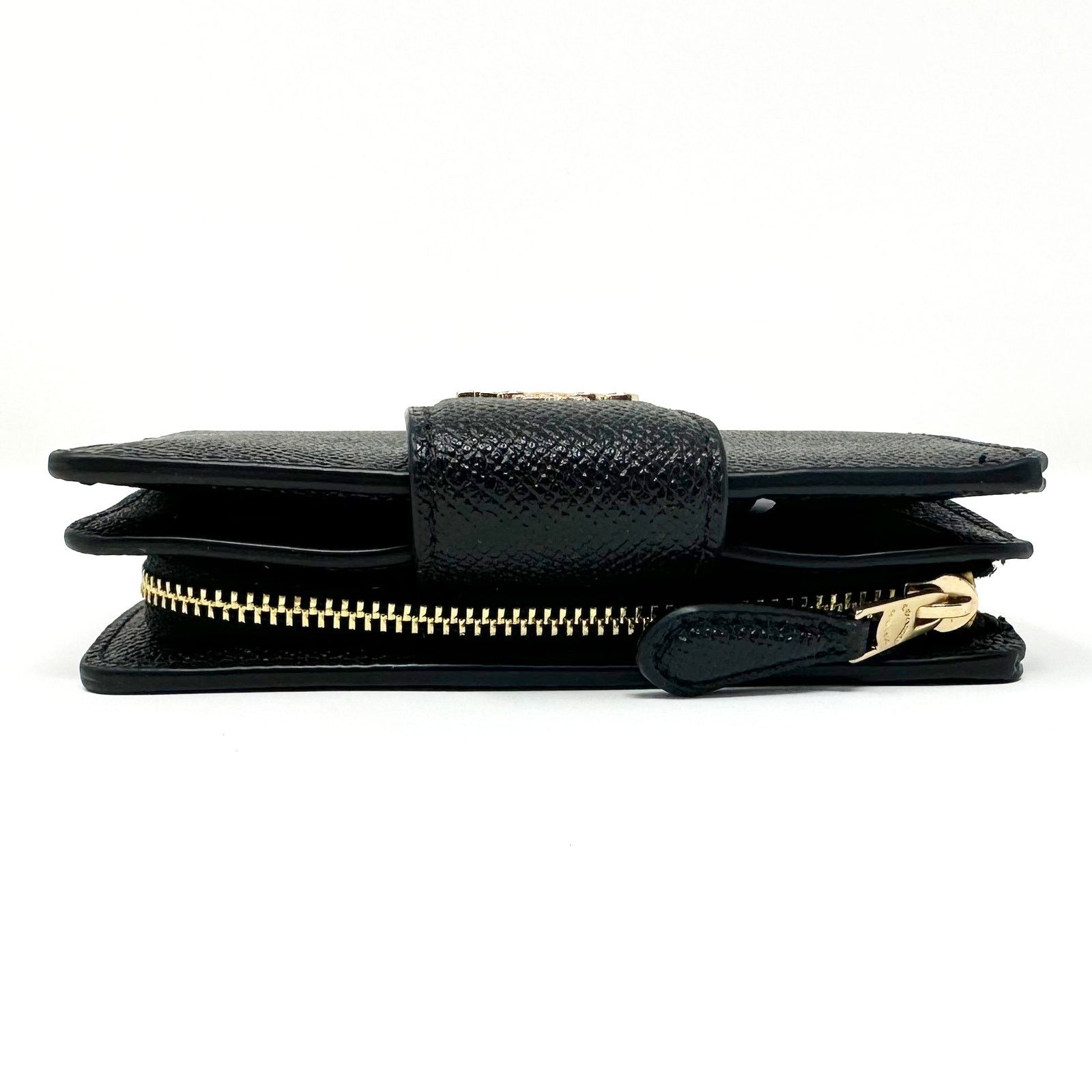 Coach Coach Medium Corner Zip Wallet in Black Leather 6390 Size ONE SIZE - 3 Thumbnail