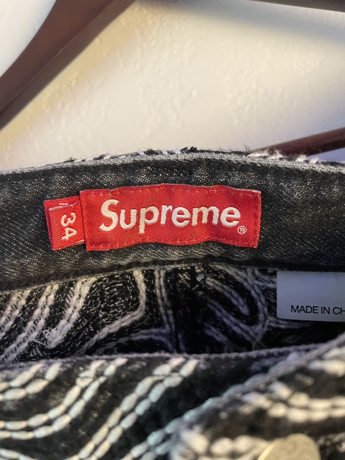 Supreme Chainstitch regular jean Size US 34 / EU 50 - 14 Thumbnail