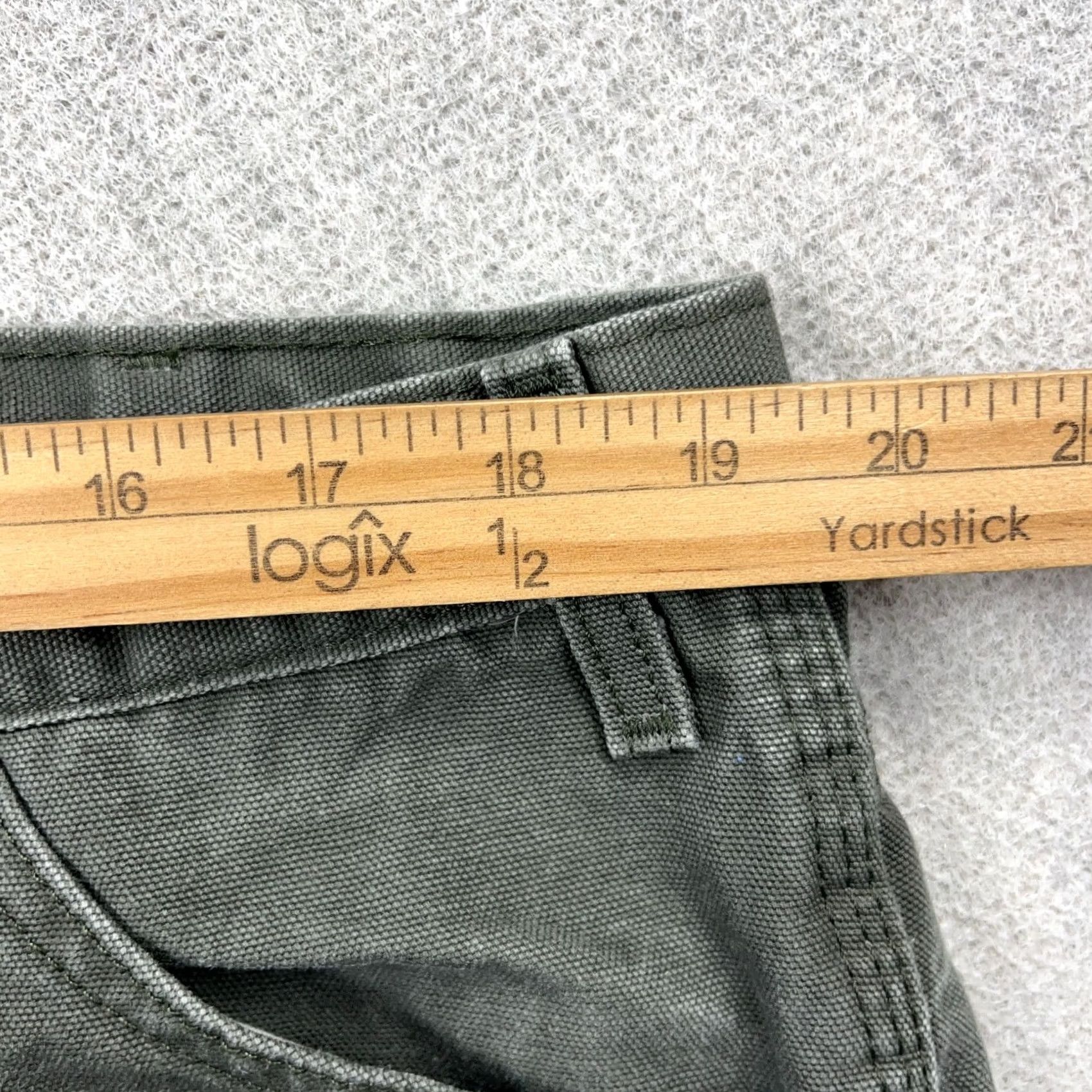 Dickies VINTAGE Dickies Pants Men 40x30 Green Carpenter Canvas Baggy Y2K Moss Olive Workwear Size US 40 / EU 56 - 6 Thumbnail