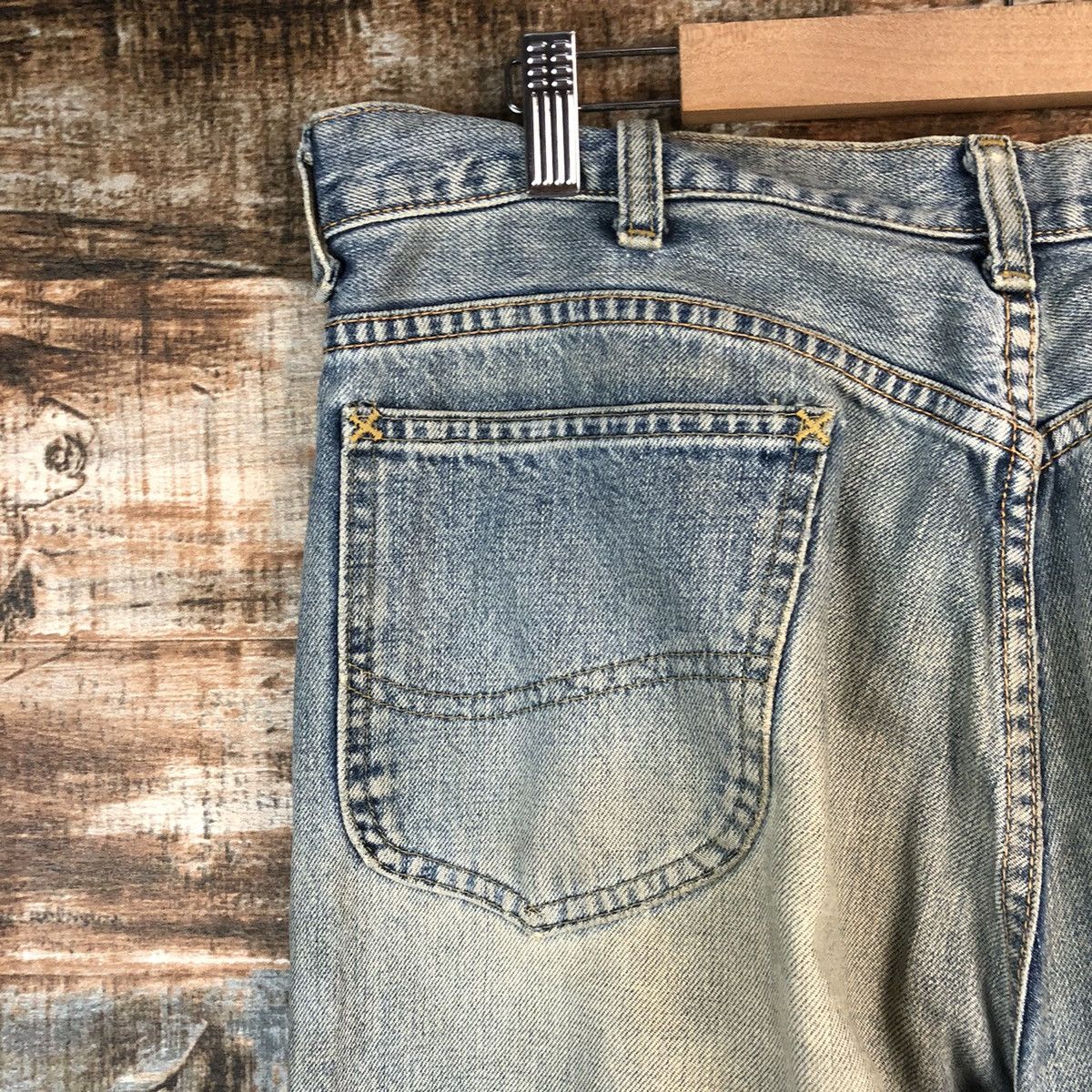 Lee Lee vintage selvedge Distressed Denim Pants #A2391 Size US 34 / EU 50 - 16 Thumbnail
