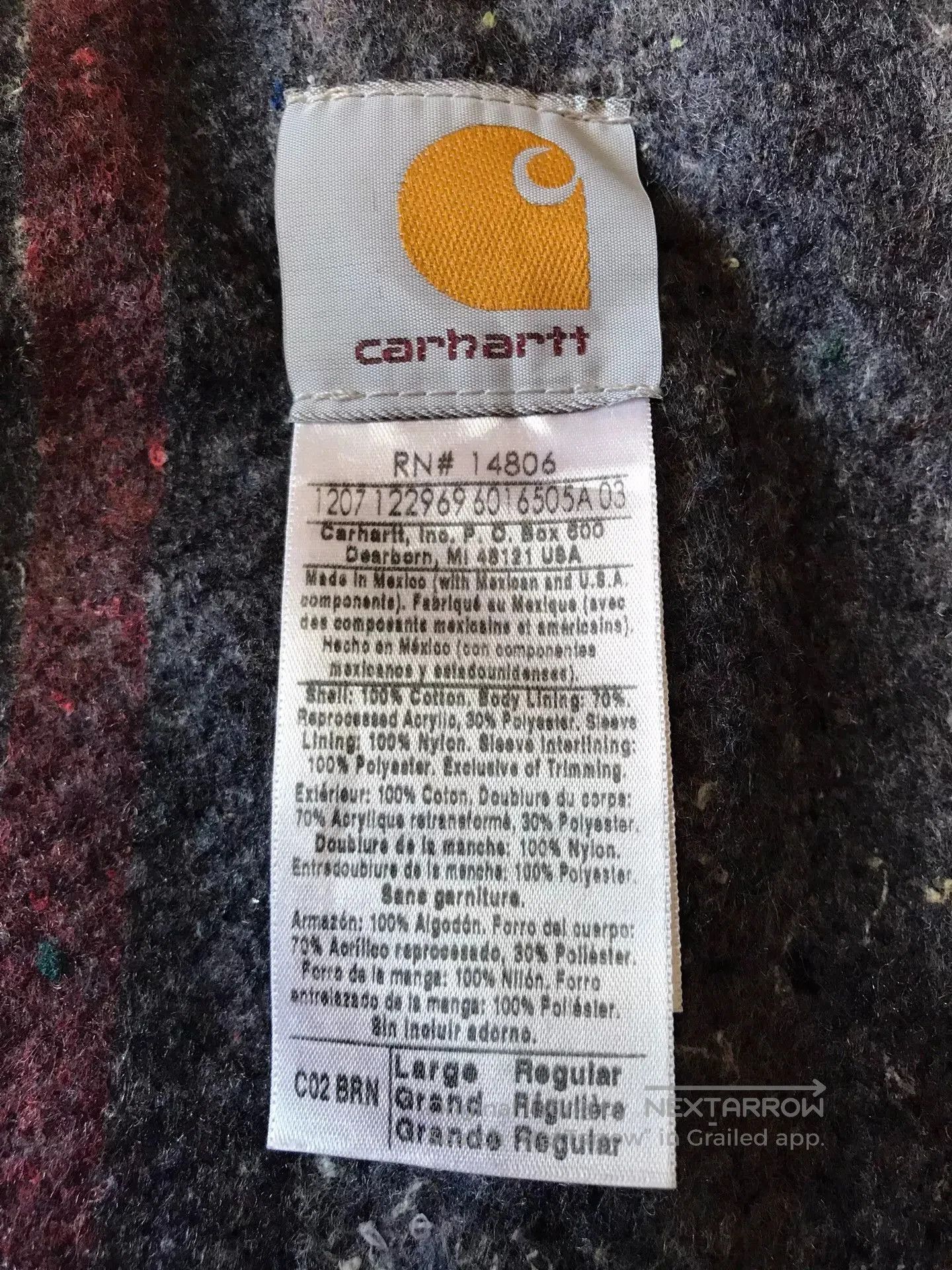 Carhartt Carhartt C02 Brown Washed Canvas Work Jacket. Size US L / EU 52-54 / 3 - 9 Thumbnail