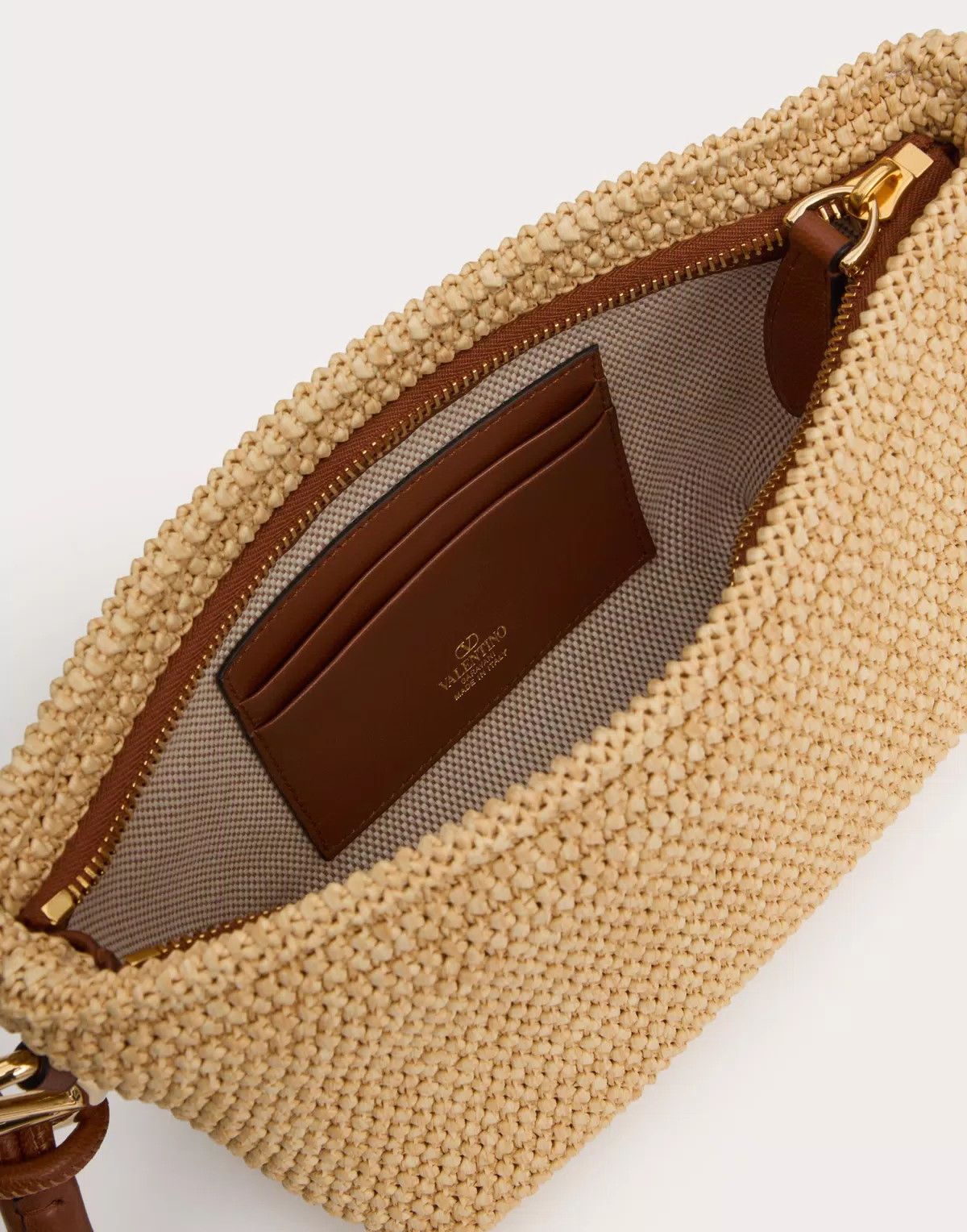 Valentino o1s1wg110625 Size: OS/Escape Clutch in Natural/Beige Size ONE SIZE - 6 Thumbnail