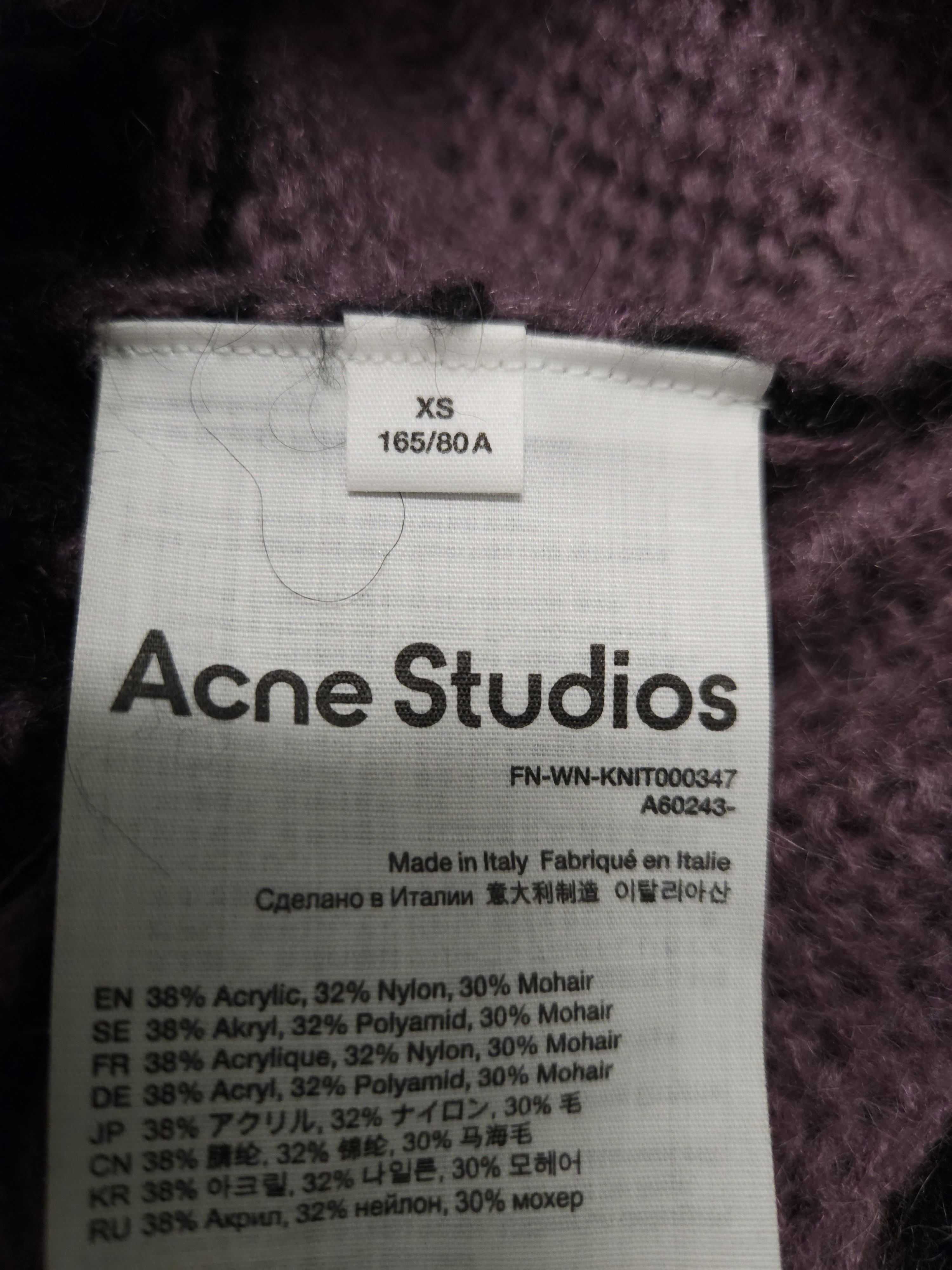 Acne Studios Acne studios distressed striped mohair knit Size US M / EU 48-50 / 2 - 14 Thumbnail