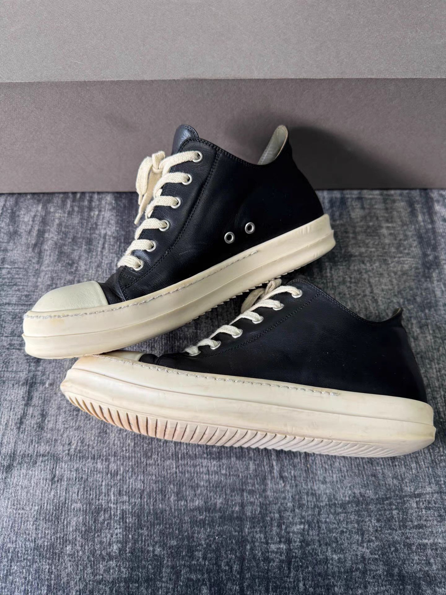 Rick Owens Rick Owens Mainline Low-Top Leather Geobasket Size US 9 / EU 42 - 2 Thumbnail