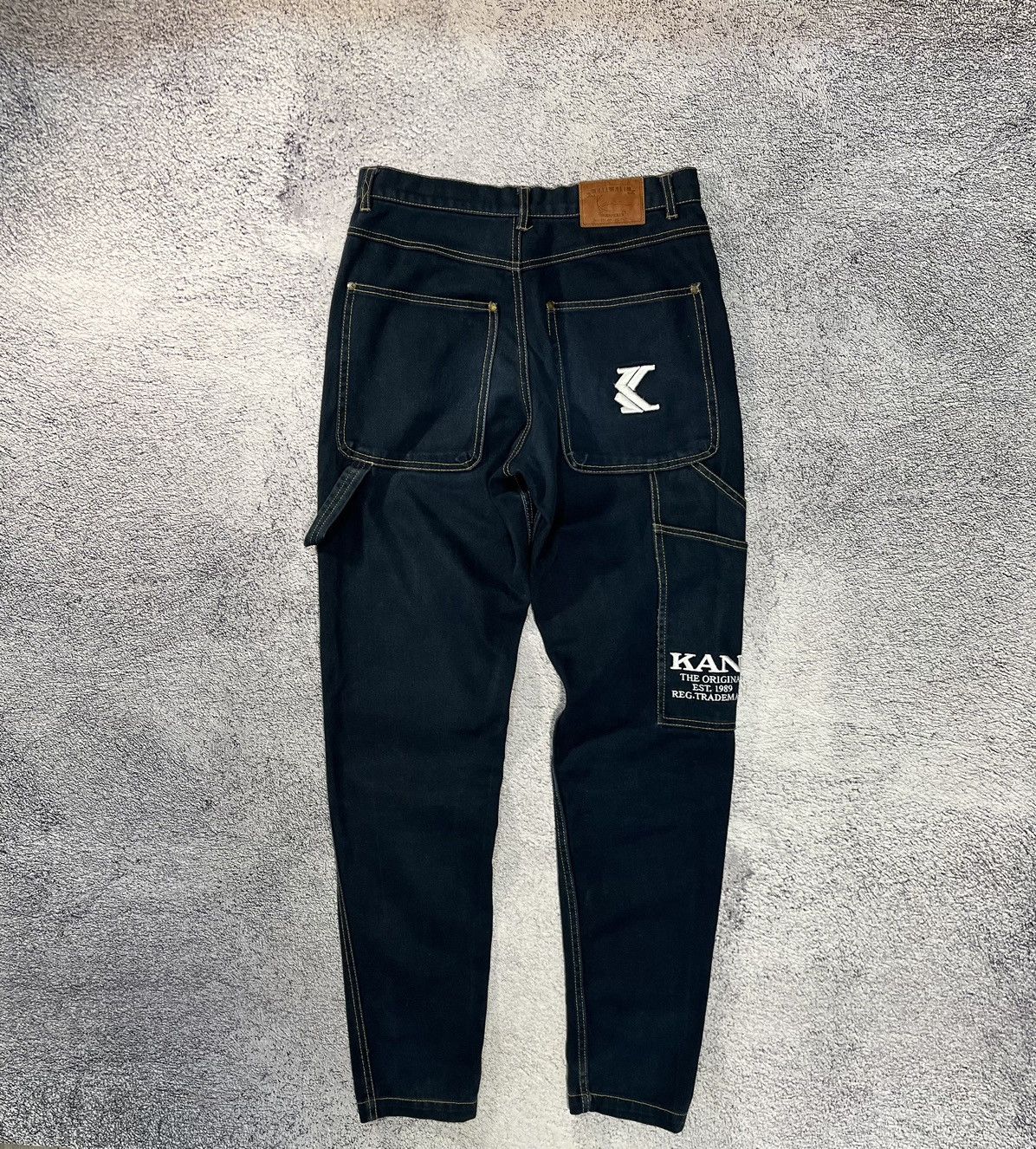 Karl Kani Karl Kani Mens Jeans Denim Cargo Big Logo Blue Vintage SizeS Size US 30 / EU 46 - 1 Thumbnail