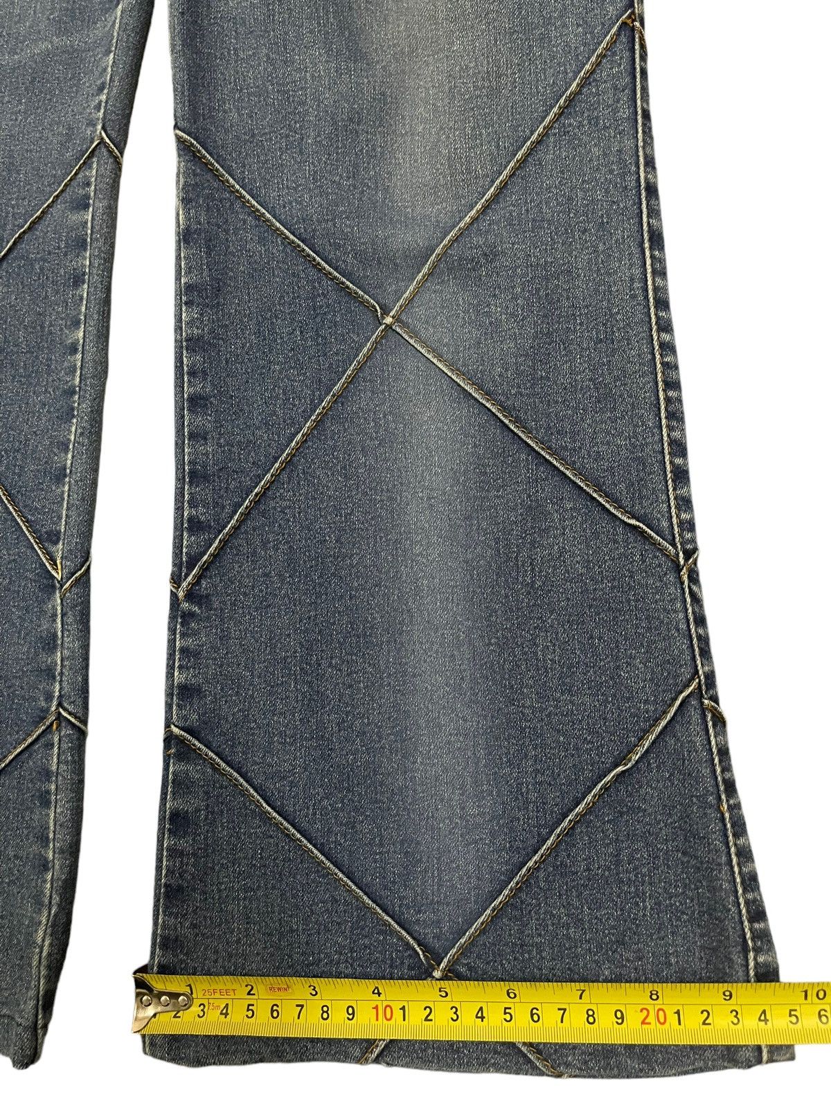 Hysteric Glamour Vintage Japanese Brand Faded Wash Patch Line Style Jeans Size US 31 - 15 Thumbnail