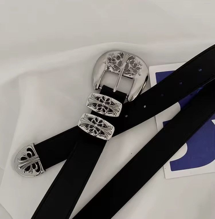 Other Gothic Punk PU Leather Buckle Unisex Belt Size ONE SIZE - 5 Thumbnail