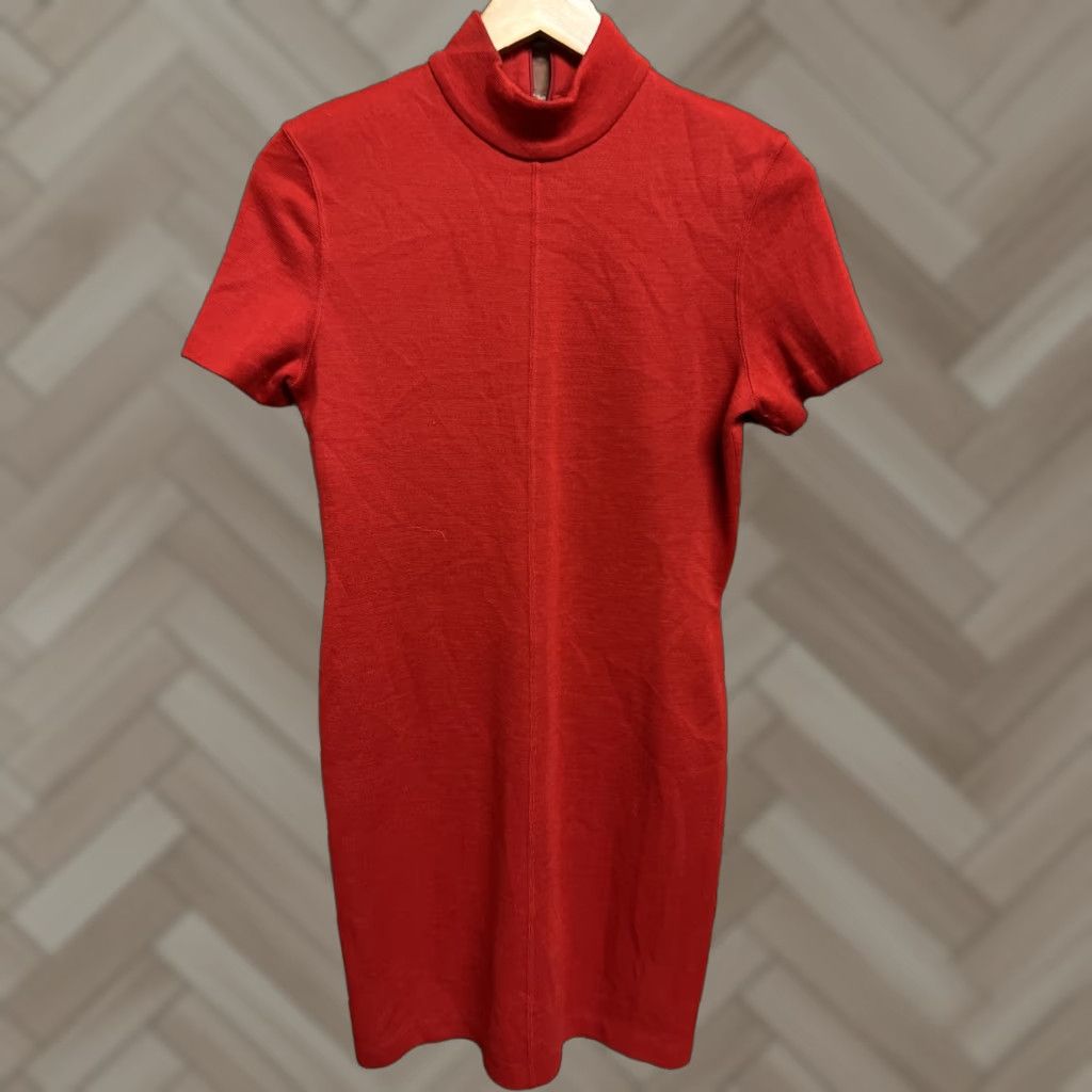 Vintage VINTAGE Nina Charles For Kasper ASl Womens Red Short Sleeve Dress sz Small Size 28" / US 6 / IT 42 - 1 Thumbnail