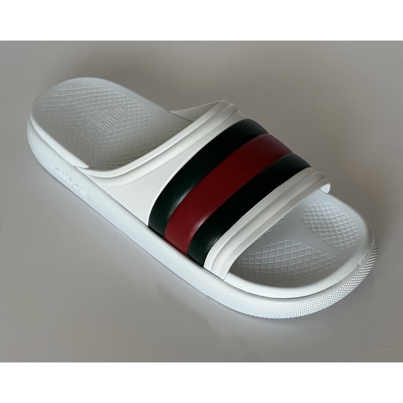 Gucci Gucci Men’s Rubber White/Green/Red Sandals 11.5 US 780286 Size US 11.5 / EU 44-45 - 7 Thumbnail