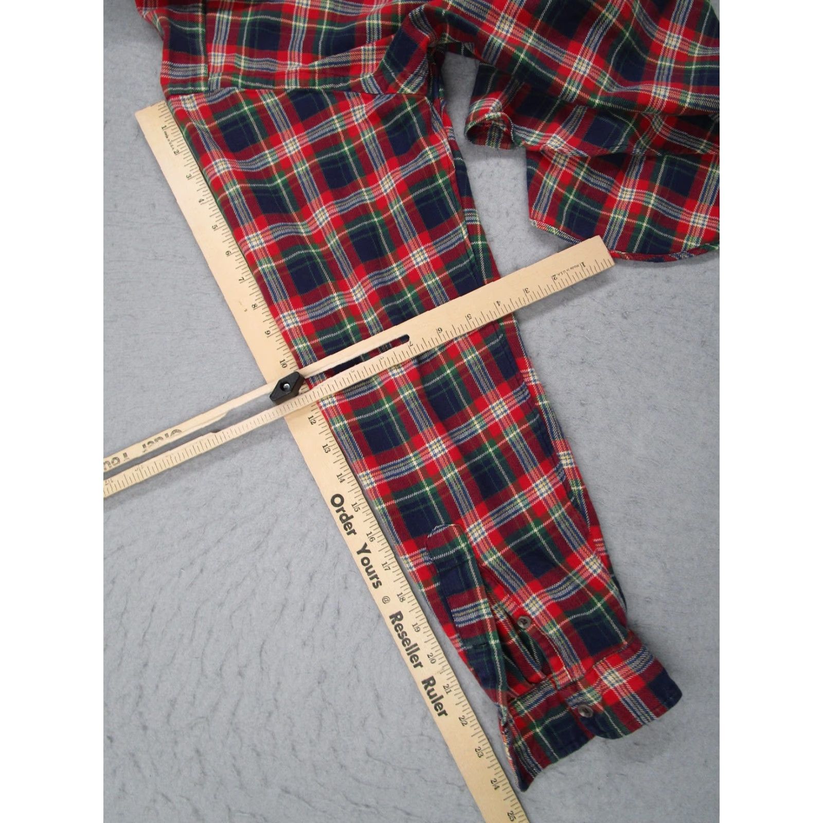 Ralph Lauren Ralph Lauren Shirt Mens Large Red Green Plaid Flannel Button-Down Pony Embroidered Classic Fit Shirt Size US L / EU 52-54 / 3 - 7 Thumbnail