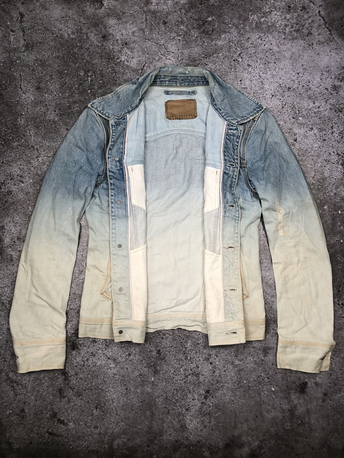 GOA G.O.A Selvedge Ripped Denim Jacket Size US M / EU 48-50 / 2 - 4 Thumbnail