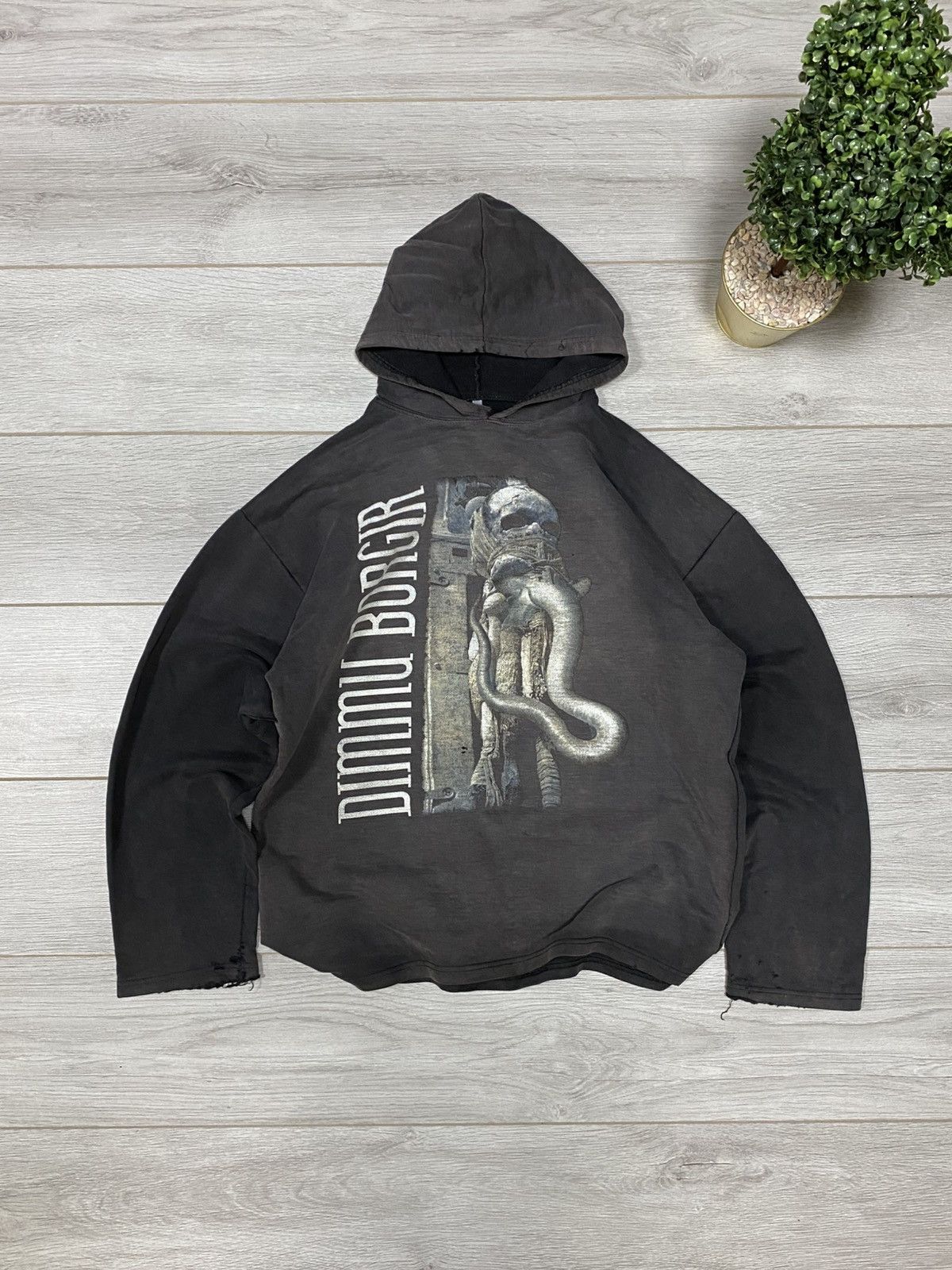 Band Tees Vintage Dimmu Borgit distressed faded hoodie Size US L / EU 52-54 / 3 - 1 Thumbnail