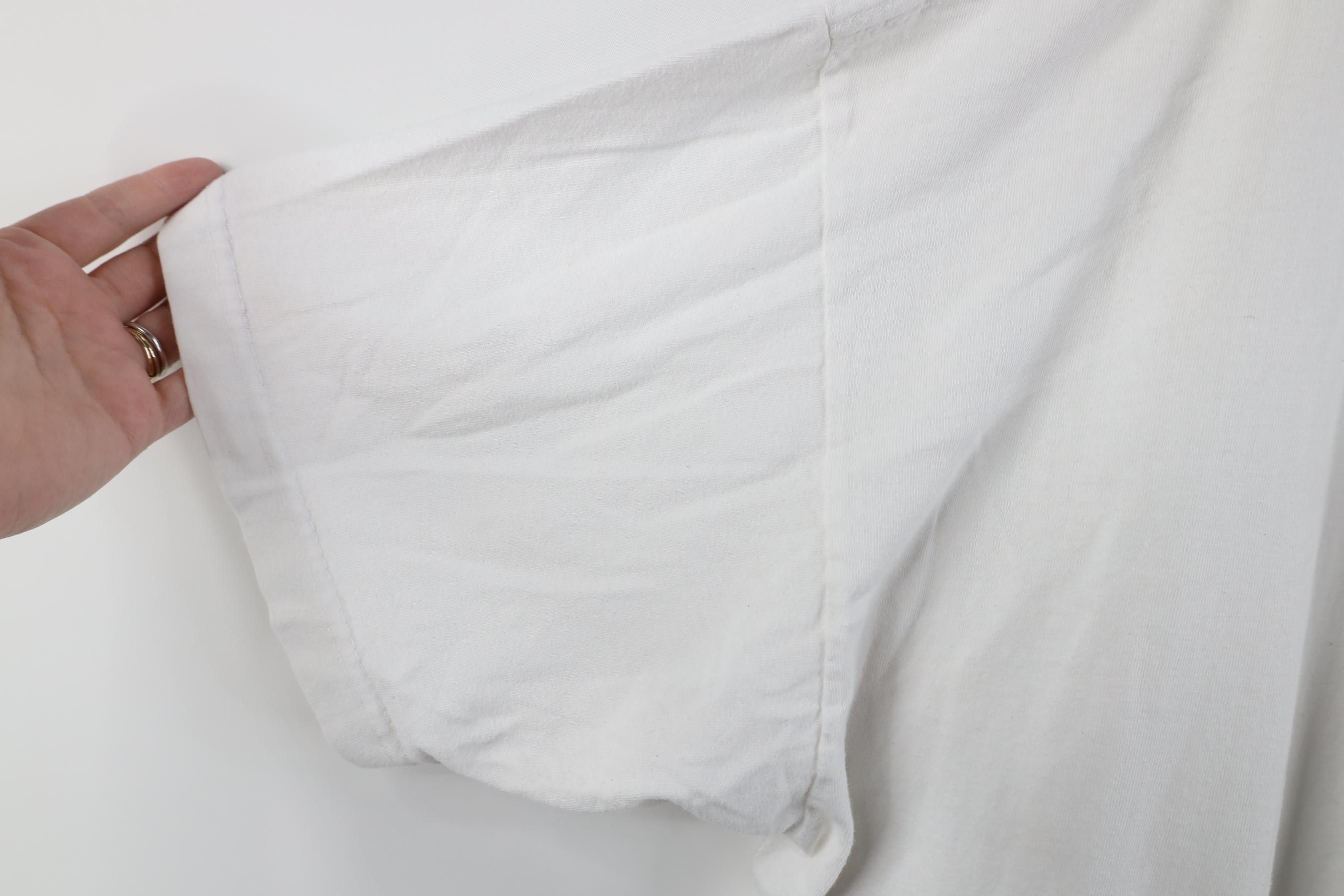 Vintage Vintage 90s Y2K Streetwear Cotton Short Sleeve T-Shirt White Size US XXL / EU 58 / 5 - 6 Thumbnail
