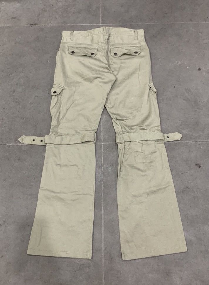 semanticdesign Vintage Y2K Semantic Design Bondage Cargo Flare Pants lgb Size US 30 / EU 46 - 5 Thumbnail