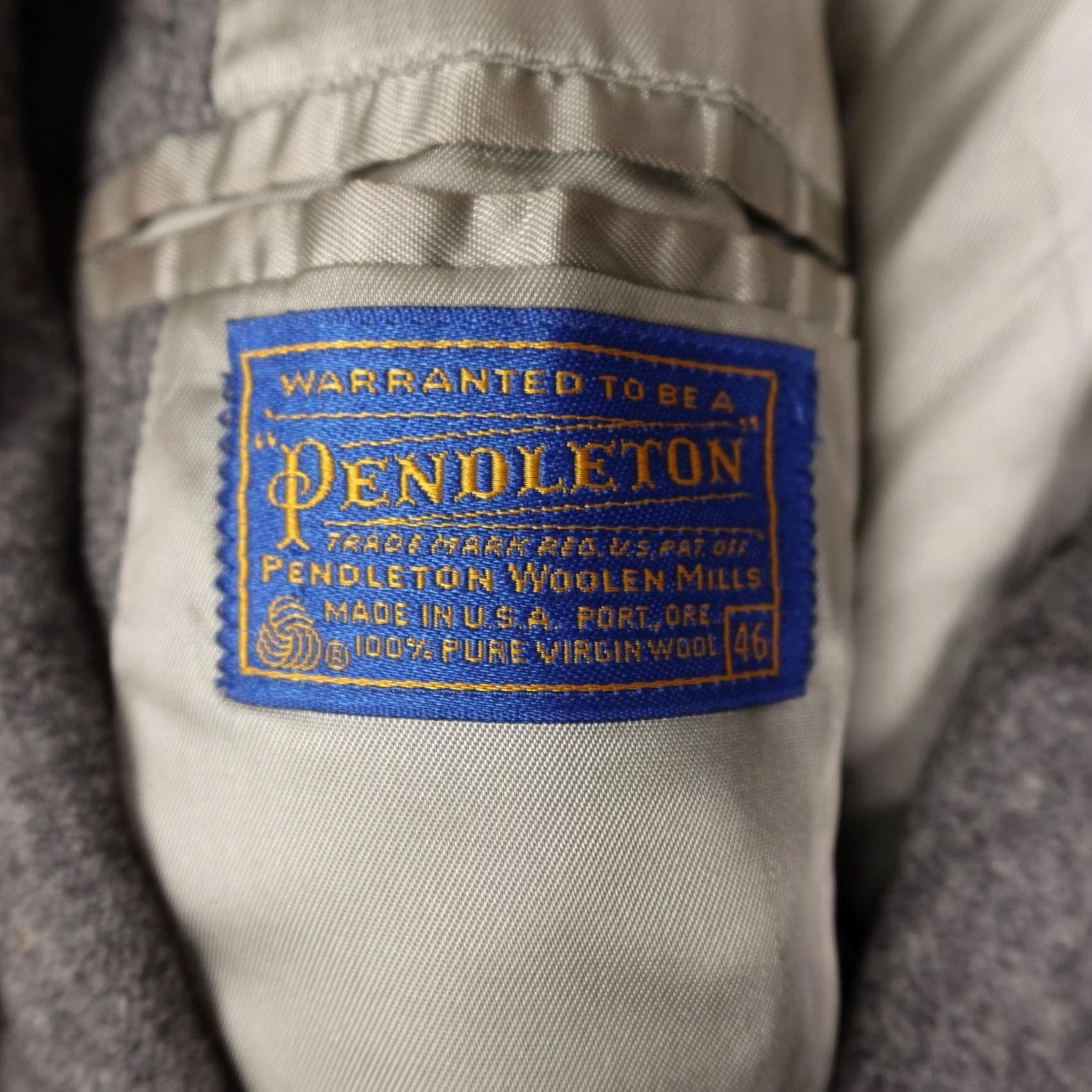 Pendleton VINTAGE Pendleton Sport Coat Mens 46 Gray Wool Tweed Blazer USA Brand Pendleton Sport Coat Men 46 Gray Wool Tweed Blazer Vintage Size 46R - 2 Thumbnail