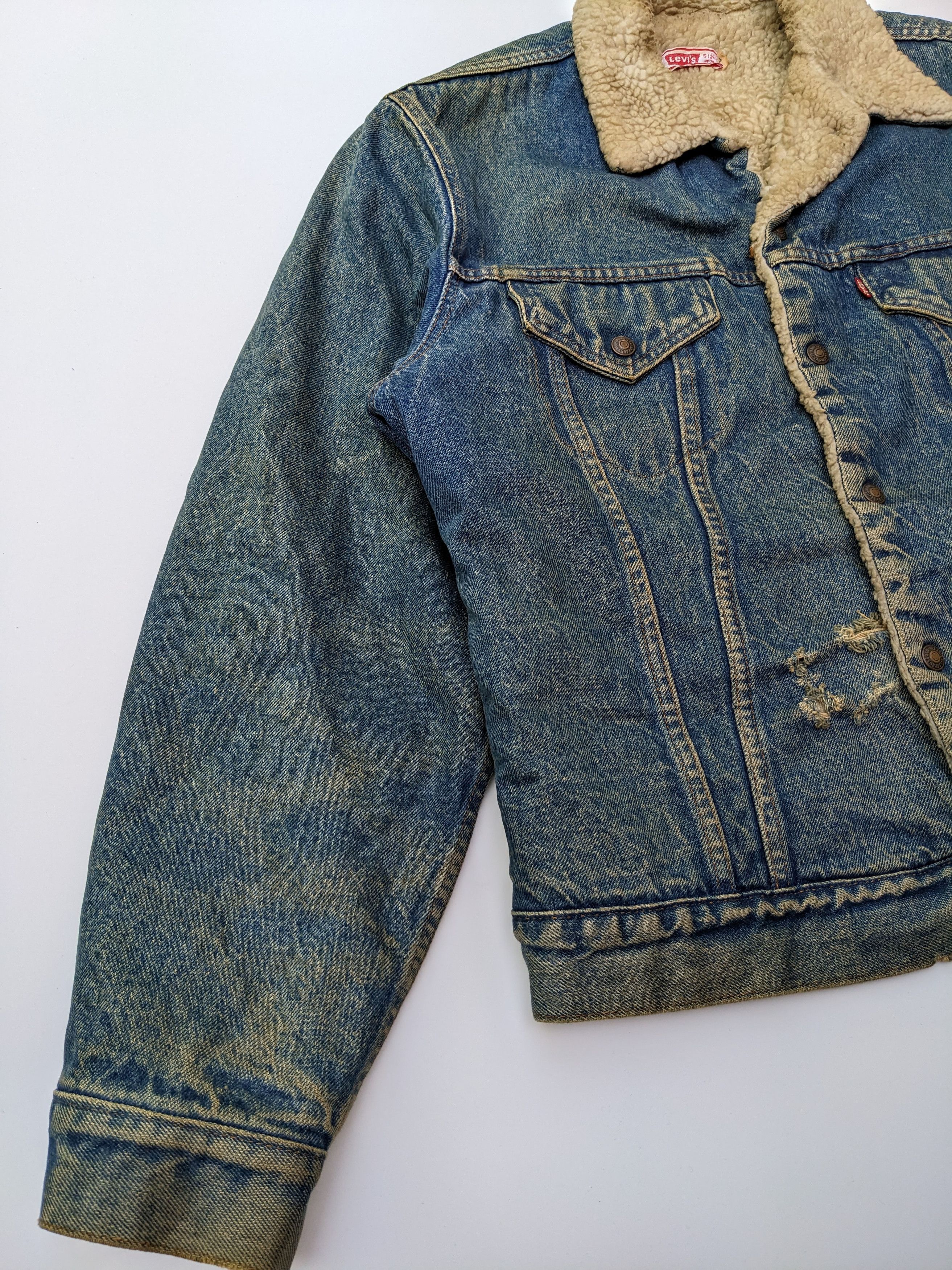 Levi's × Levi's Vintage Clothing × Vintage Vintage 70s Levi's trucker sherpa jacket Size US L / EU 52-54 / 3 - 4 Thumbnail