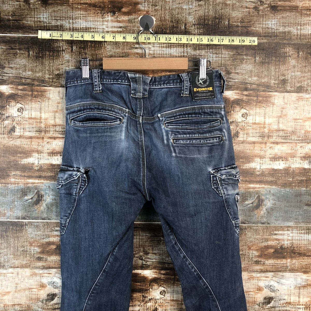 Japanese Brand Even River Black Distressed Denim Pants #A2107 Size US 30 / EU 46 - 19 Thumbnail