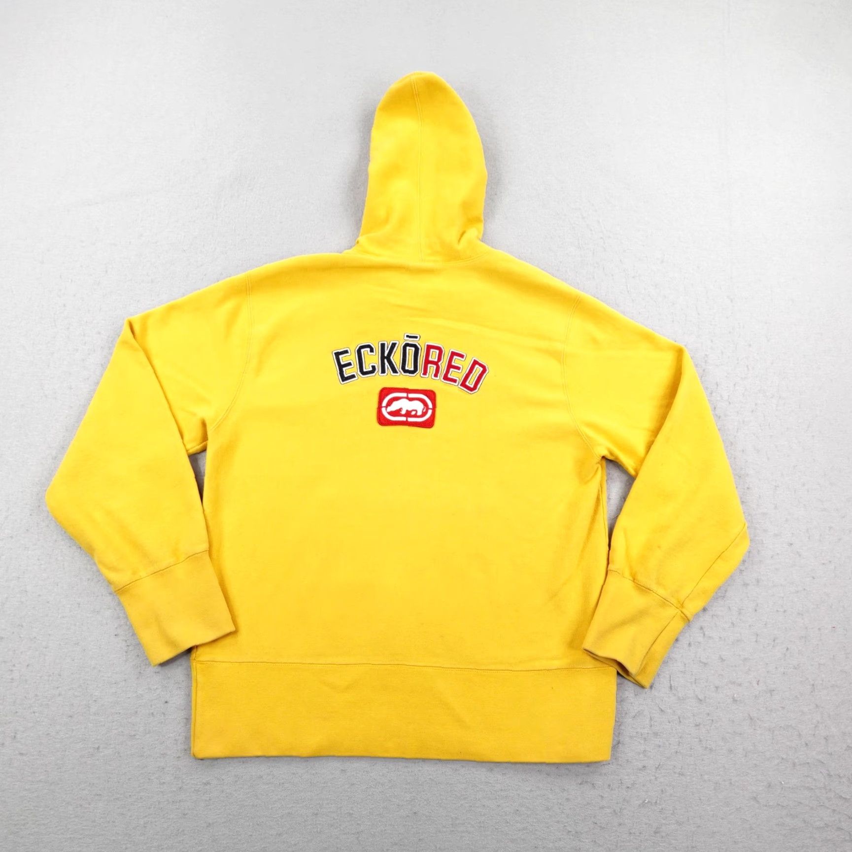 Ecko Unltd. VINTAGE Ecko Red Hoodie Mens M Yellow Pullover Sweatshirt Rhine Y2K Sweatshirt Hoodie Size US M / EU 48-50 / 2 - 7 Thumbnail