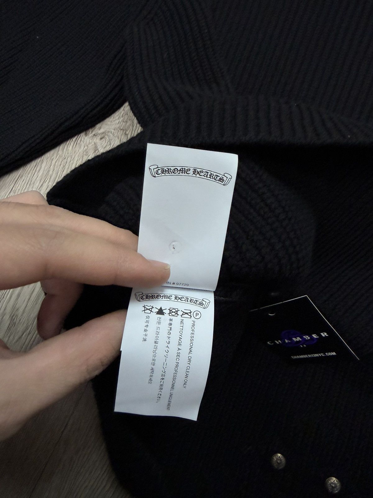Chrome Hearts Chrome Cashmere Black Triple Cross Crewneck Size US L / EU 52-54 / 3 - 5 Thumbnail