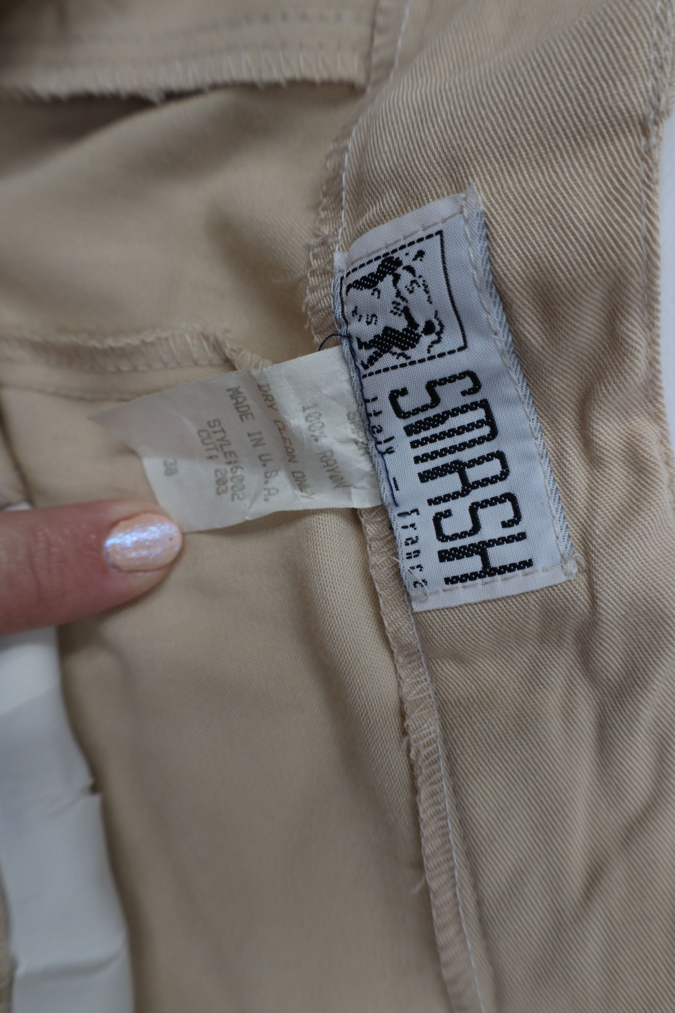 Vintage Deadstock Vintage 90s Streetwear Gabardine Chino Shorts USA Size US 38 / EU 54 - 8 Thumbnail