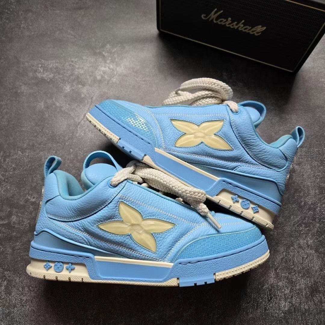 Louis Vuitton Louis Vuitton Skate Blue Lowtop Sneakers 41 Men Size US 8.5 / EU 41-42 - 1 Thumbnail