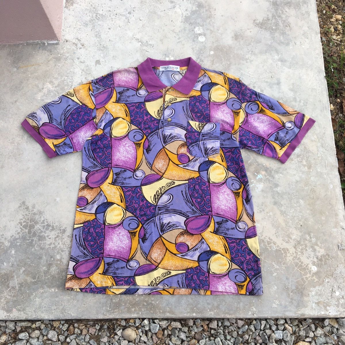 Vintage Vintage Giorgio Toscani Sports Polo Tee Size US M / EU 48-50 / 2 - 1 Thumbnail