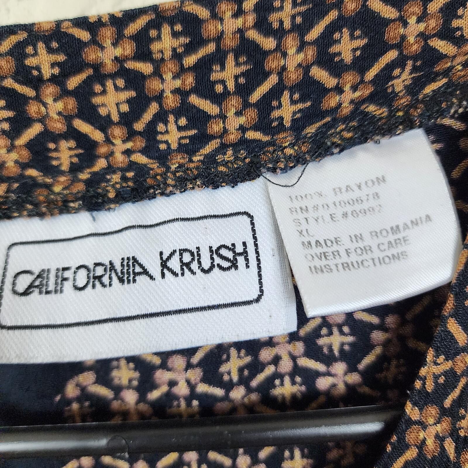 Other Vintage California Krush Women's Rayon Blouse XL Size XL / US 12-14 / IT 48-50 - 3 Thumbnail
