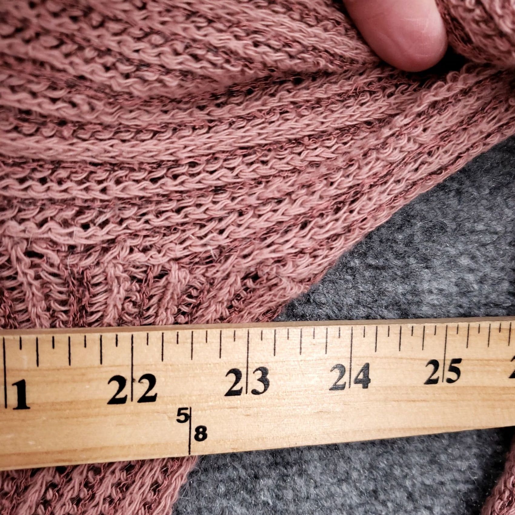 Vintage Altar'd State Sweater Cardigan Womens S Pink Knit Flared Front Tie V-Neck Open-Knit Casual Fall Spring Winter Size S / US 4 / IT 40 - 6 Thumbnail