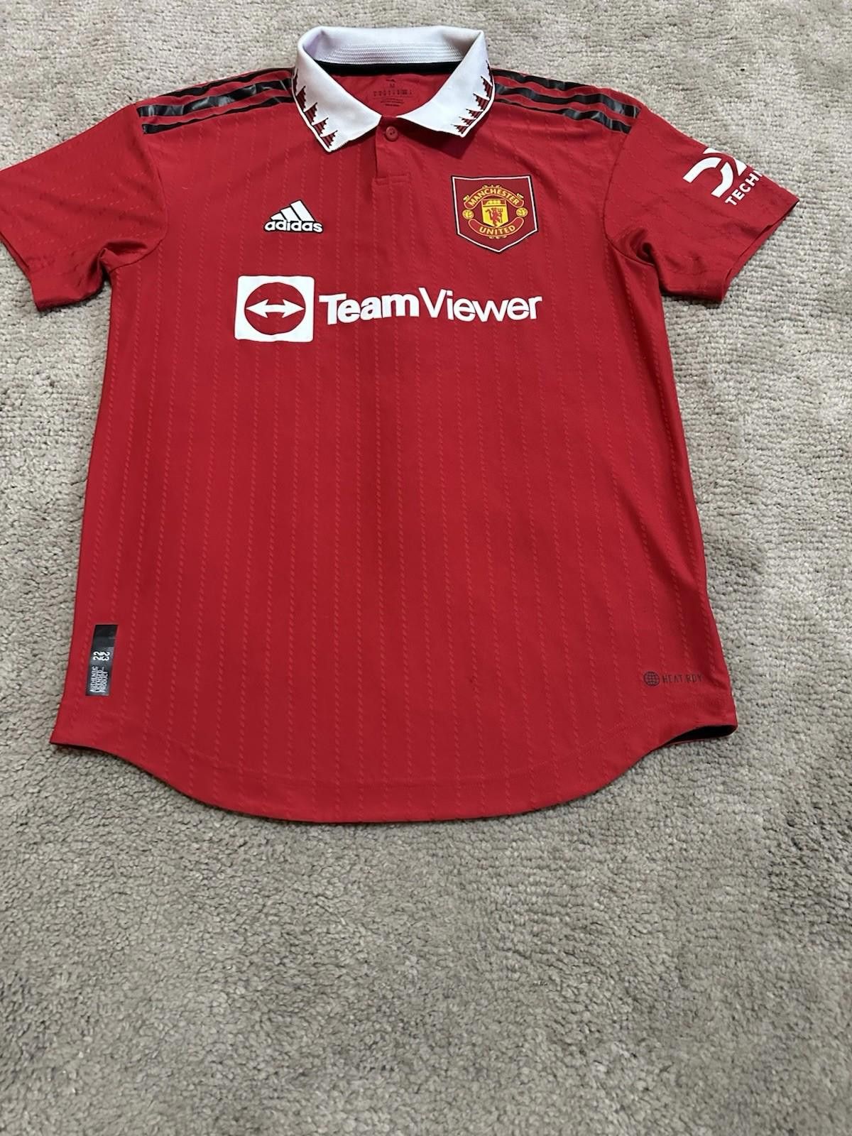 Adidas Manchester United 2022/23 Home Football Shirt Soccer Jersey Size US M / EU 48-50 / 2 - 2 Thumbnail