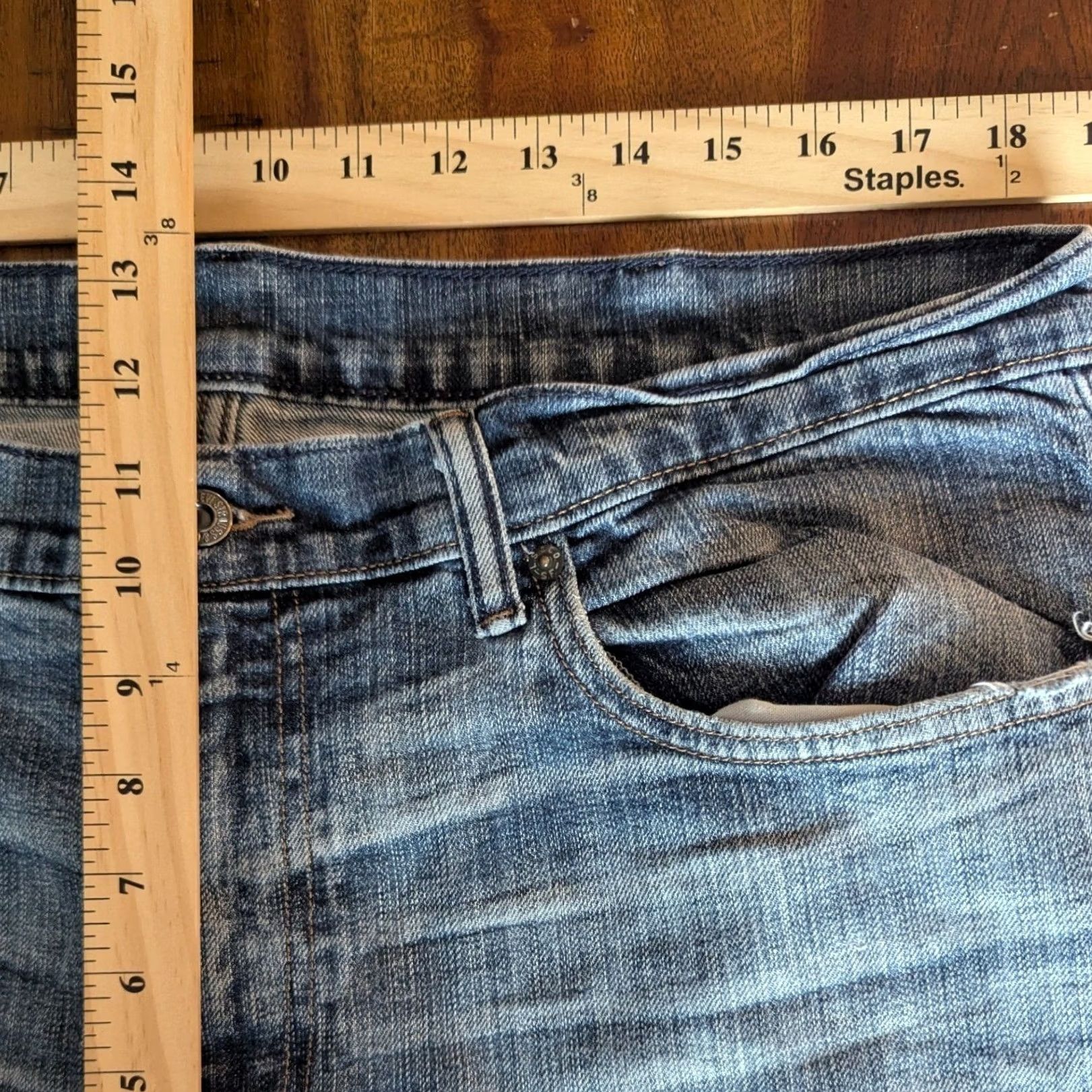 Levi's Levi's 559 Relaxed Straight Jeans Mens 38x32 Medium Wash Distressed Denim Blue Straight 5-Pocket Zip Fly Mens Jeans Size US 38 / EU 54 - 7 Thumbnail