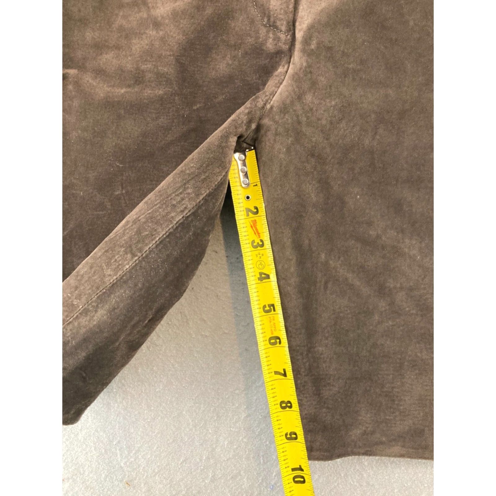 Vintage VINTAGE Paul Harris Design Leather Shorts Women 8 Brown Bermuda Designer 90s Womens Size 30" / US 8 / IT 44 - 5 Thumbnail