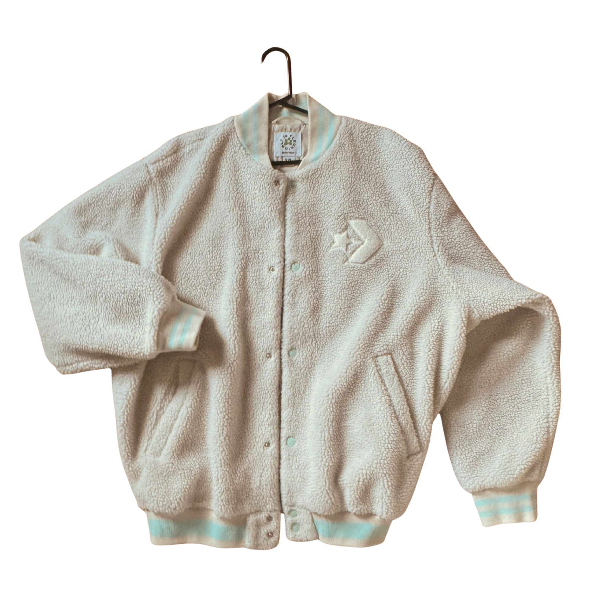 Converse × Golf le Fleur Golf le Fleur x Converse Sherpa Bomber Varsity Jacket Size US XXL / EU 58 / 5 - 3 Thumbnail