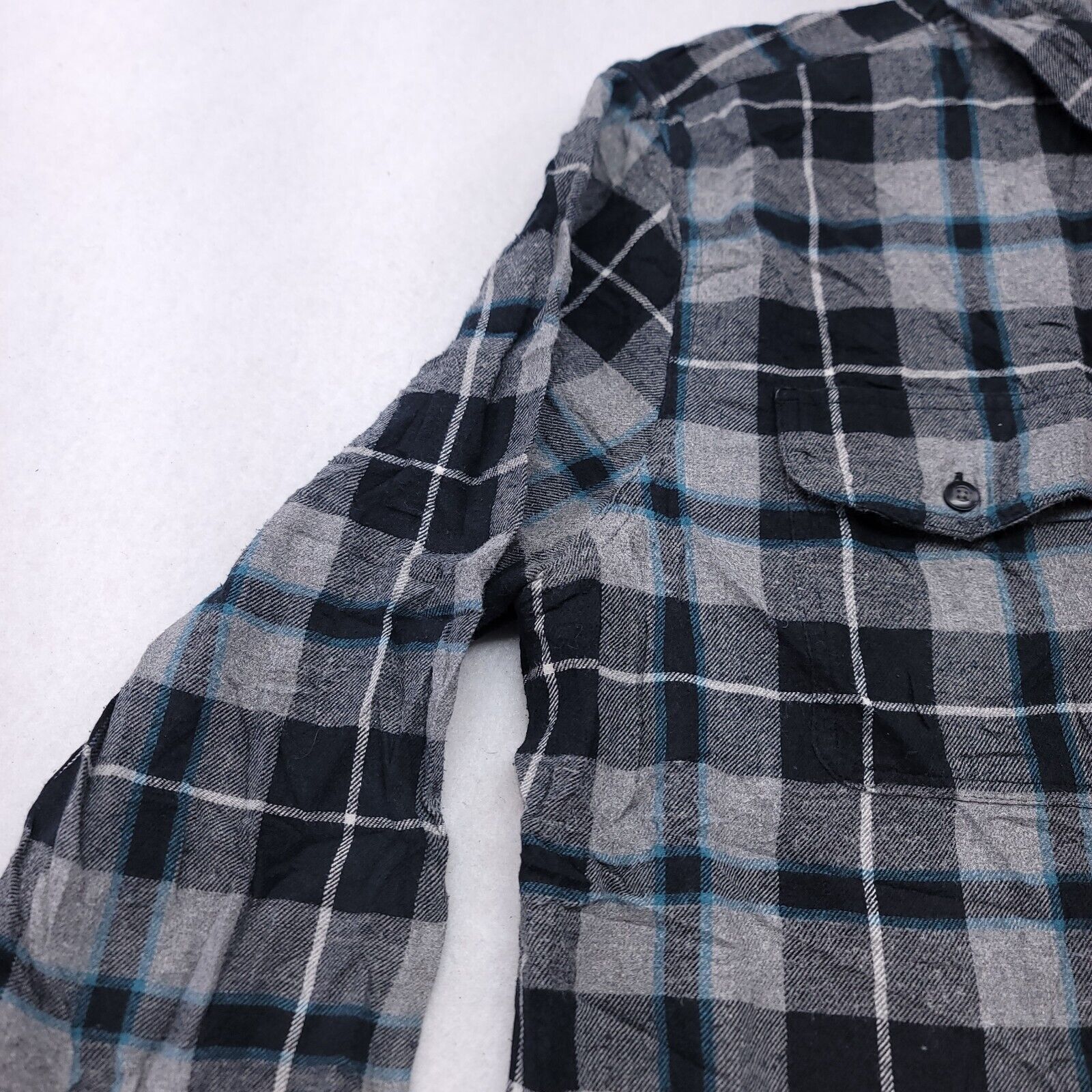 Sonoma Sonoma Tartan Flannel Button Up Shirt Men Size XL Gray Black Size US XL / EU 56 / 4 - 4 Thumbnail