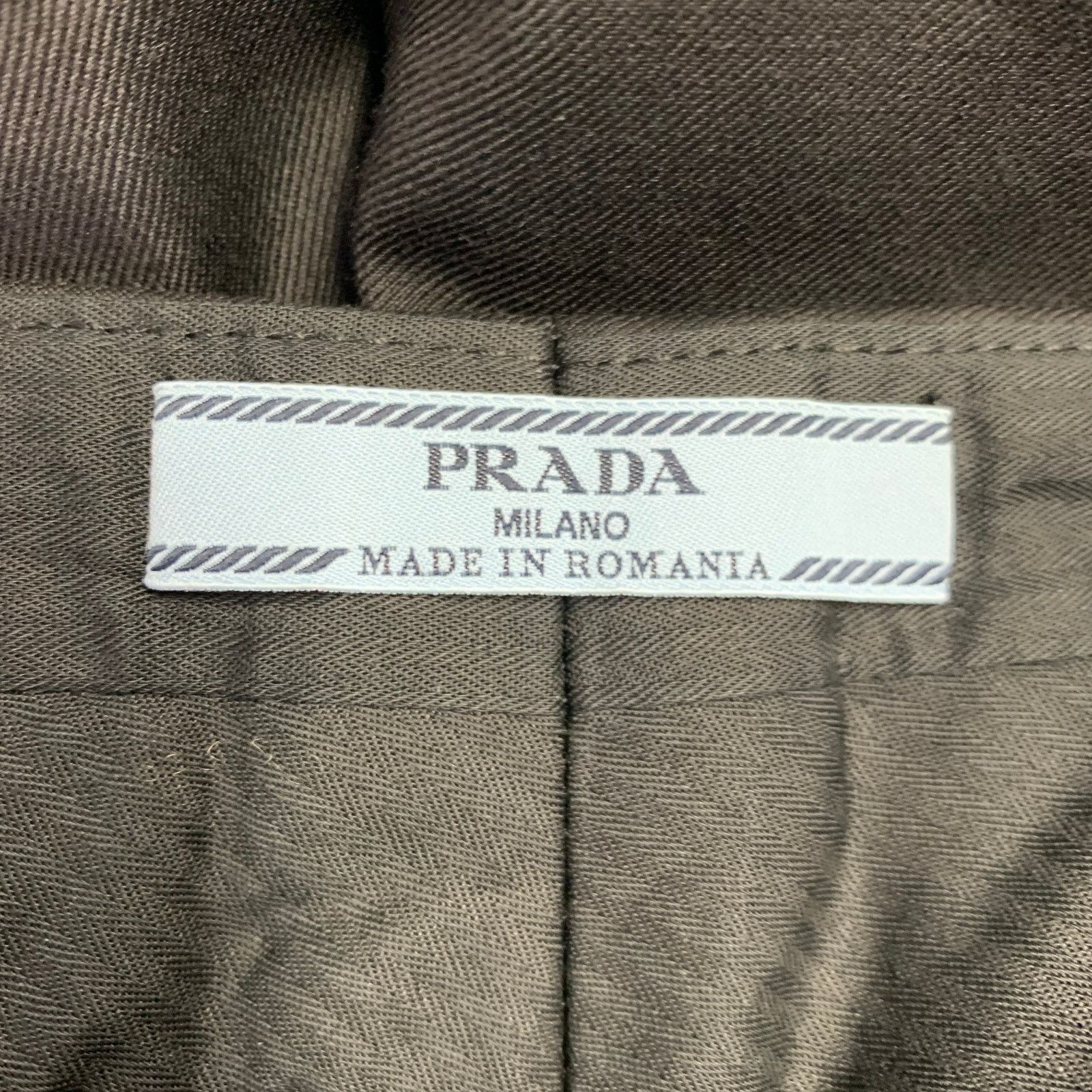 Prada PRADA Size 2 Black Wool Cuffed Shorts Size 26" / US 2 / IT 38 - 3 Thumbnail