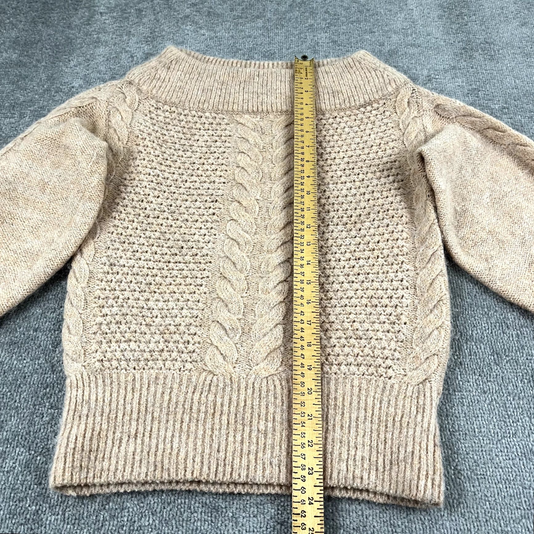 Pinko SLEEPING ON SNOW Sweater Womens XS Salmon Pink Orange Wool Alpaca Off Shoulder Pullover Knit Boat Neck 3/4 Sleeve Casual Womens Size XS / US 0-2 / IT 36-38 - 4 Thumbnail