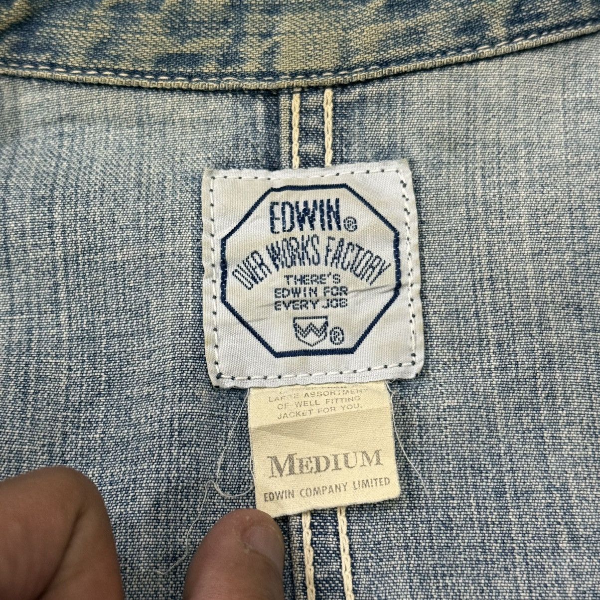 Edwin Vintage Edwin Chore Worker Distressed Denim Jacket Size US M / EU 48-50 / 2 - 23 Thumbnail