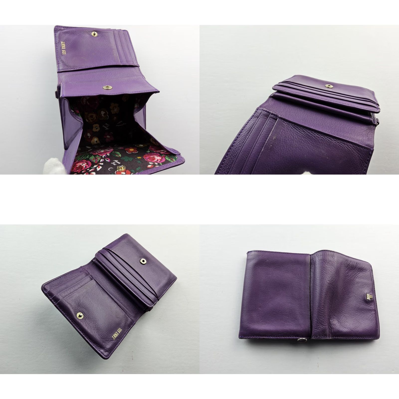 Anna Sui Anna Sui Leather Wallet Purple Woman Snap Wallet Size ONE SIZE - 8 Thumbnail