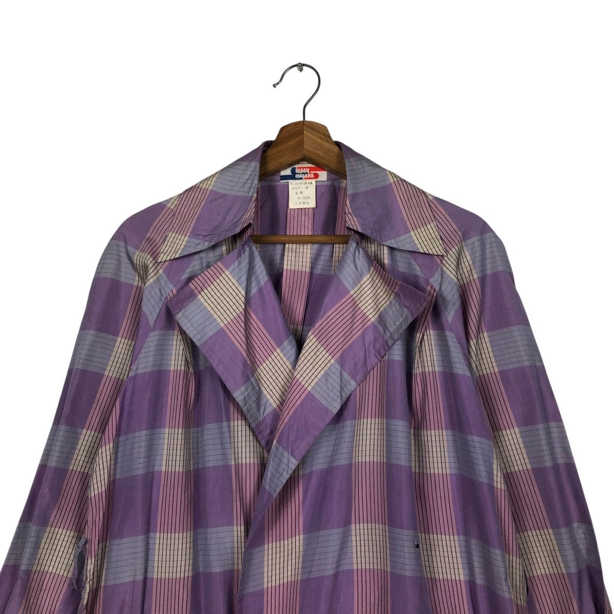 Issey Miyake 🔥VINTAGE 70’s ISSEY MIYAKE LONG JACKET TARTAN DESIGN RUNWAY Size US M / EU 48-50 / 2 - 4 Thumbnail