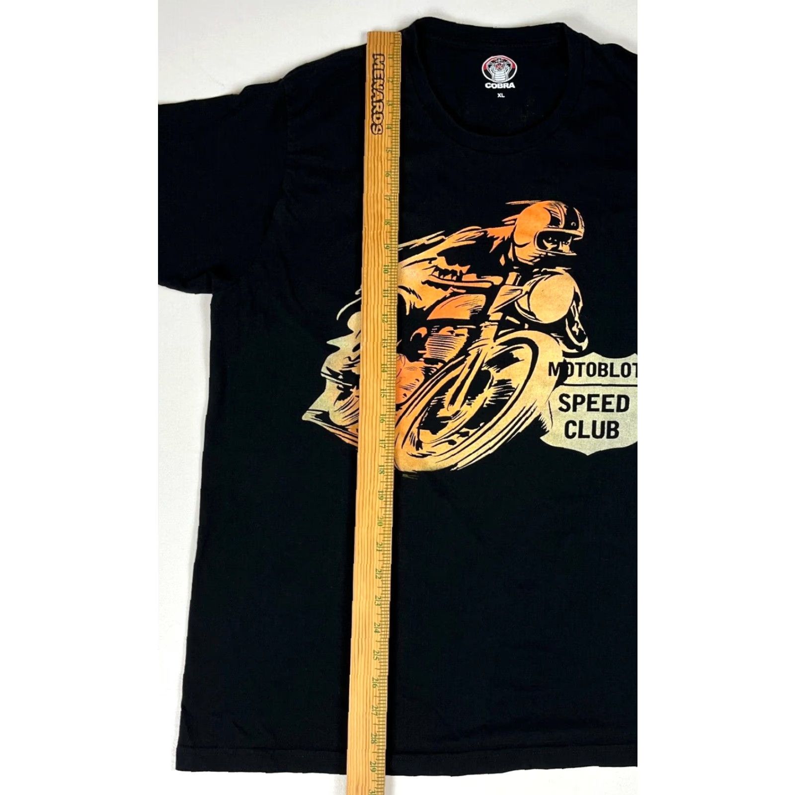 Speedo Cobra Motoblot Speed Club T-Shirt Men’s XL Black Cotton Double-Sided Crew Neck Short Sleeve Shirt Size US XL / EU 56 / 4 - 6 Thumbnail